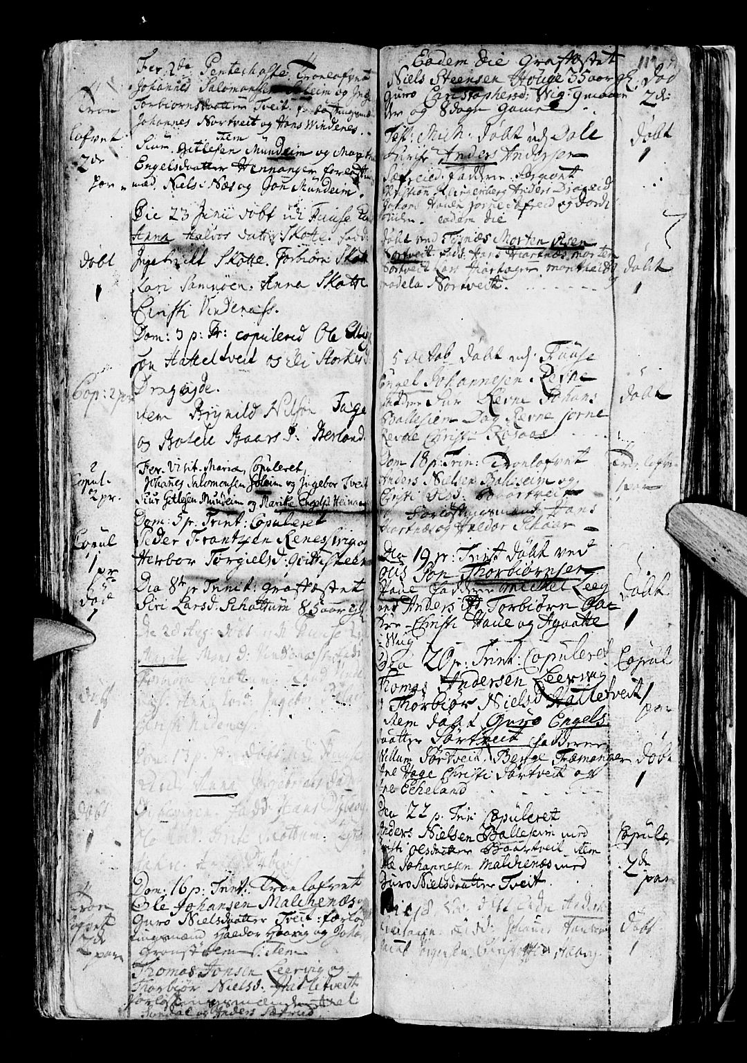 Os sokneprestembete, SAB/A-99929: Parish register (official) no. A 5, 1669-1760, p. 112