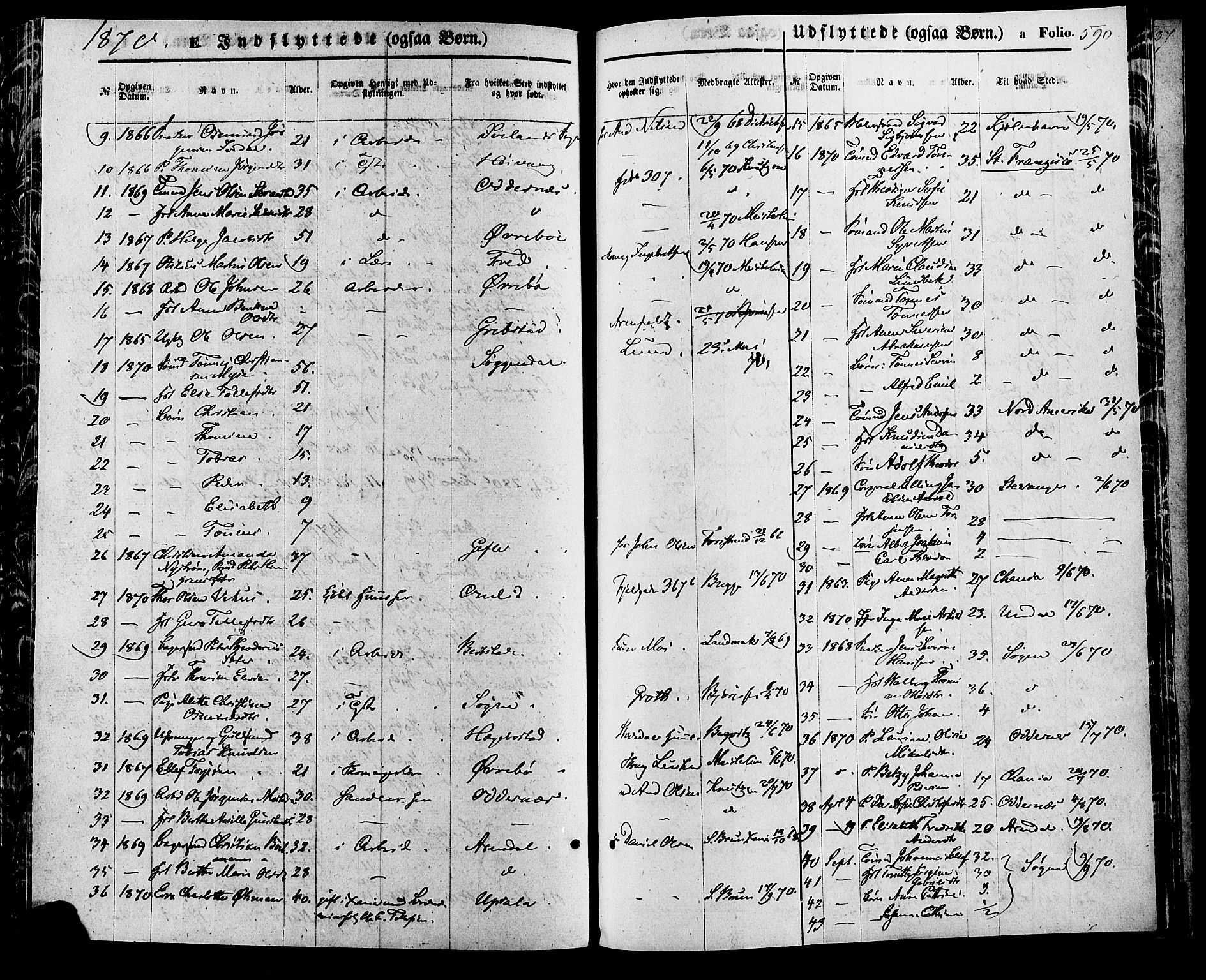 Kristiansand domprosti, SAK/1112-0006/F/Fa/L0015: Parish register (official) no. A 15, 1867-1880, p. 590