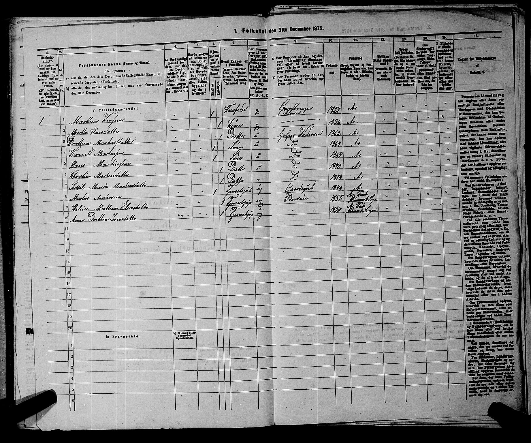 RA, 1875 census for 0118P Aremark, 1875, p. 85
