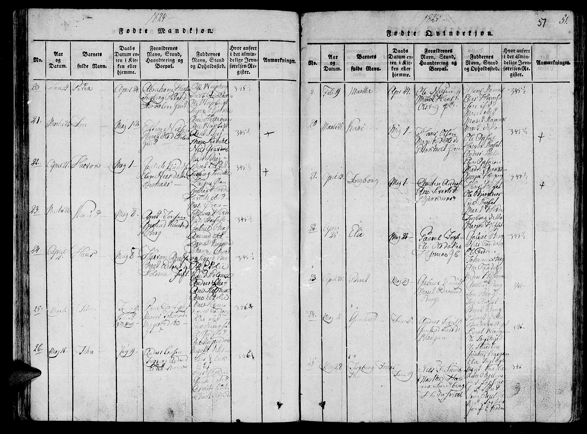 Ministerialprotokoller, klokkerbøker og fødselsregistre - Sør-Trøndelag, SAT/A-1456/630/L0491: Parish register (official) no. 630A04, 1818-1830, p. 51