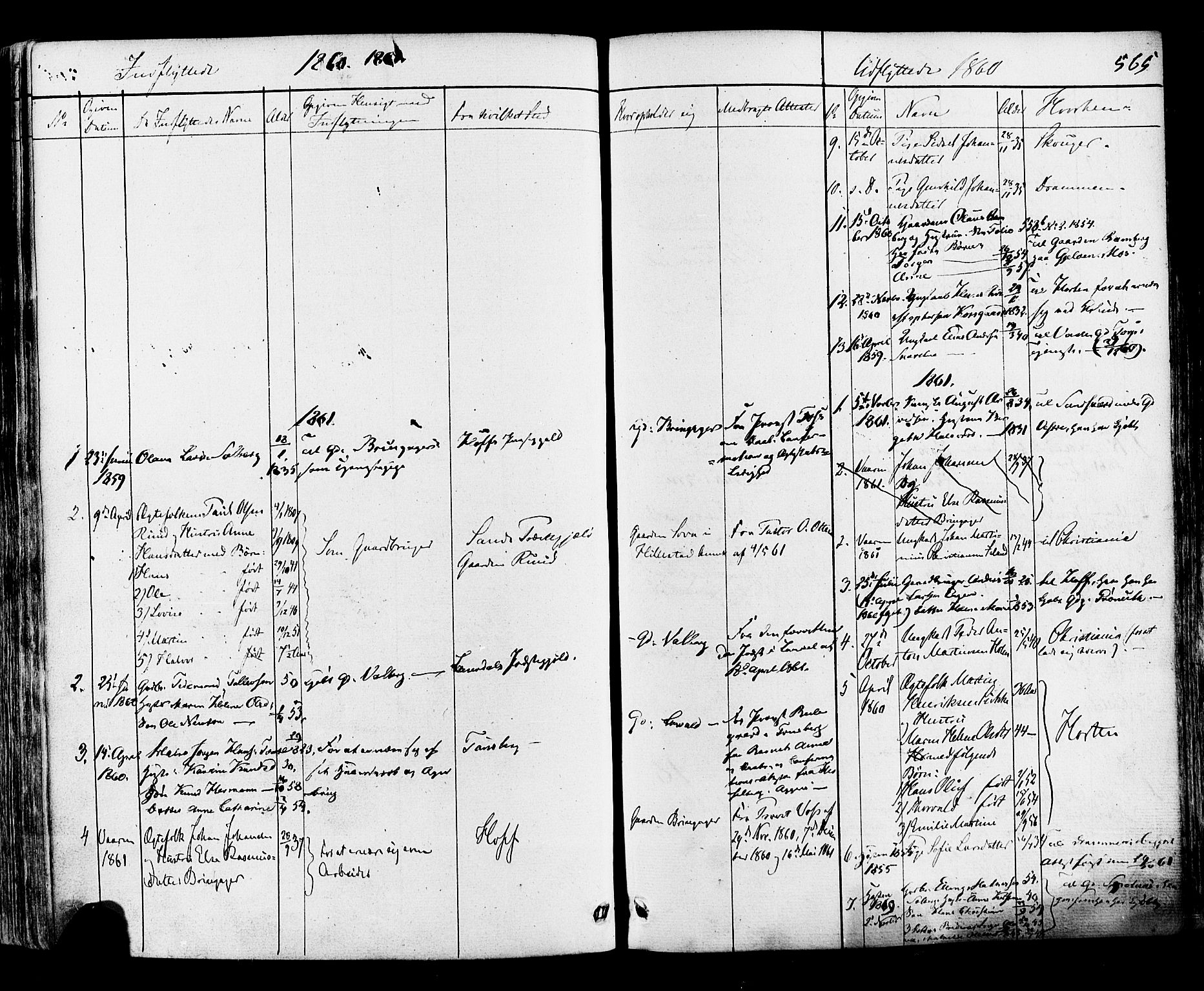 Botne kirkebøker, AV/SAKO-A-340/F/Fa/L0006: Parish register (official) no. I 6, 1836-1877, p. 565