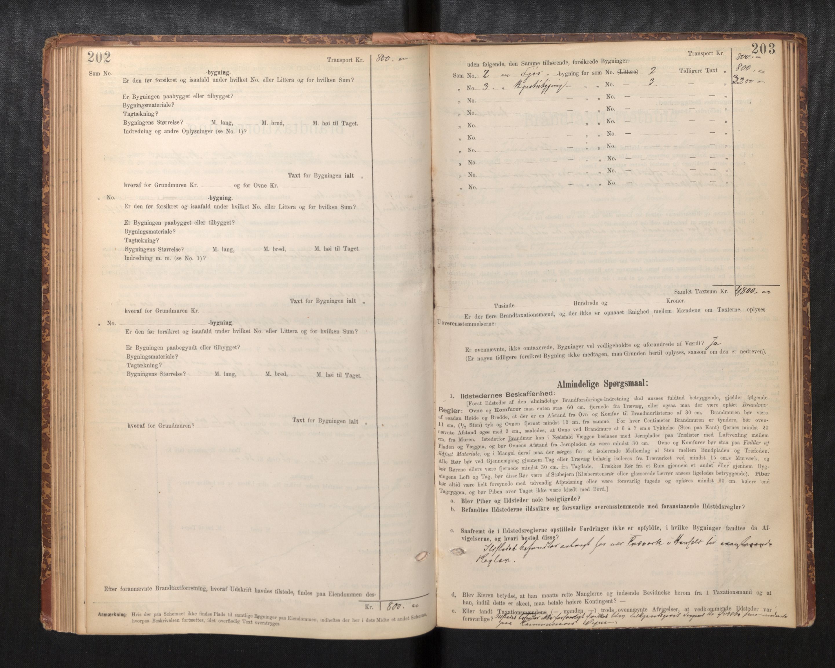 Lensmannen i Jølster, AV/SAB-A-28701/0012/L0004: Branntakstprotokoll, skjematakst, 1895-1923, p. 202-203