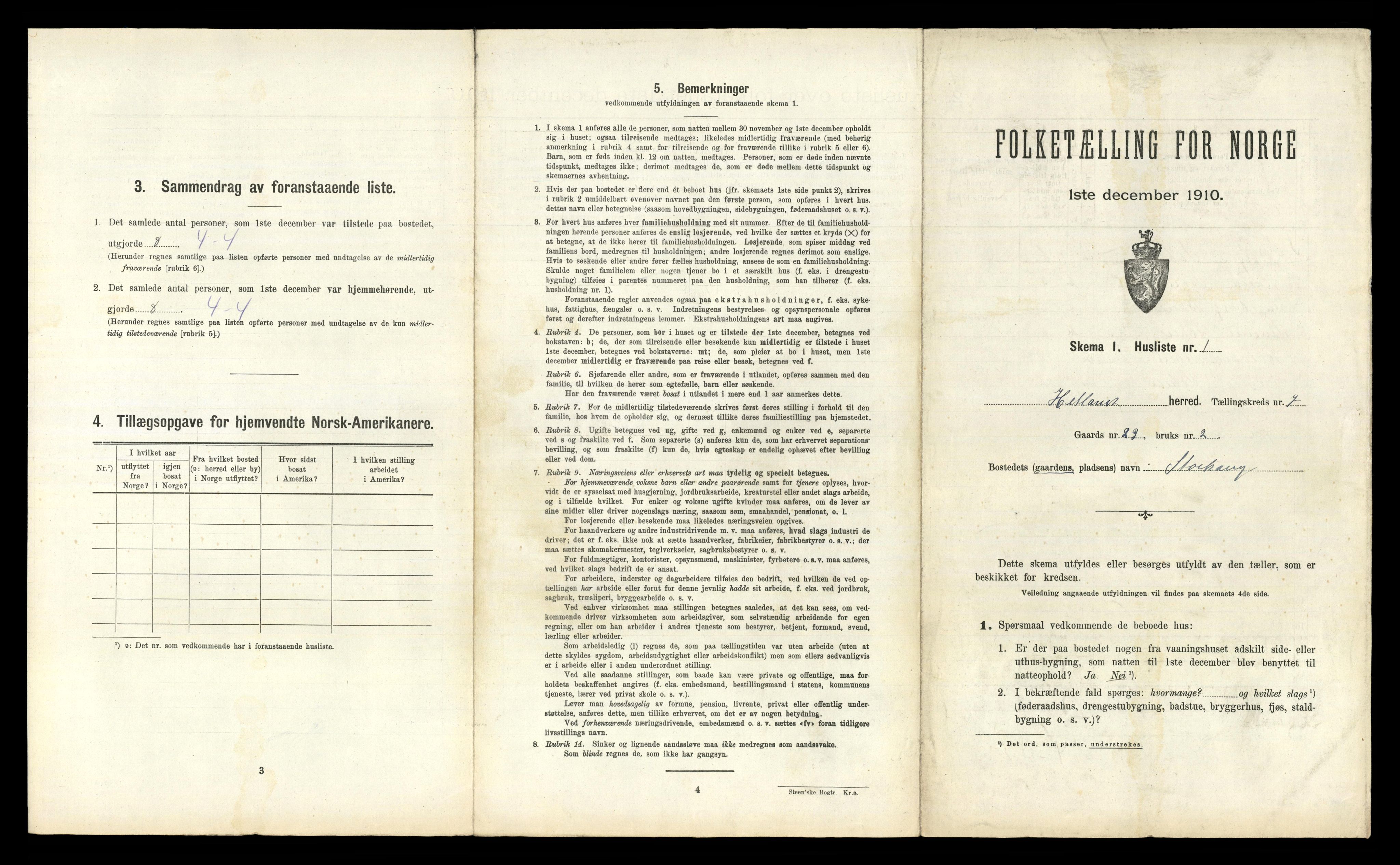 RA, 1910 census for Hetland, 1910, p. 1161