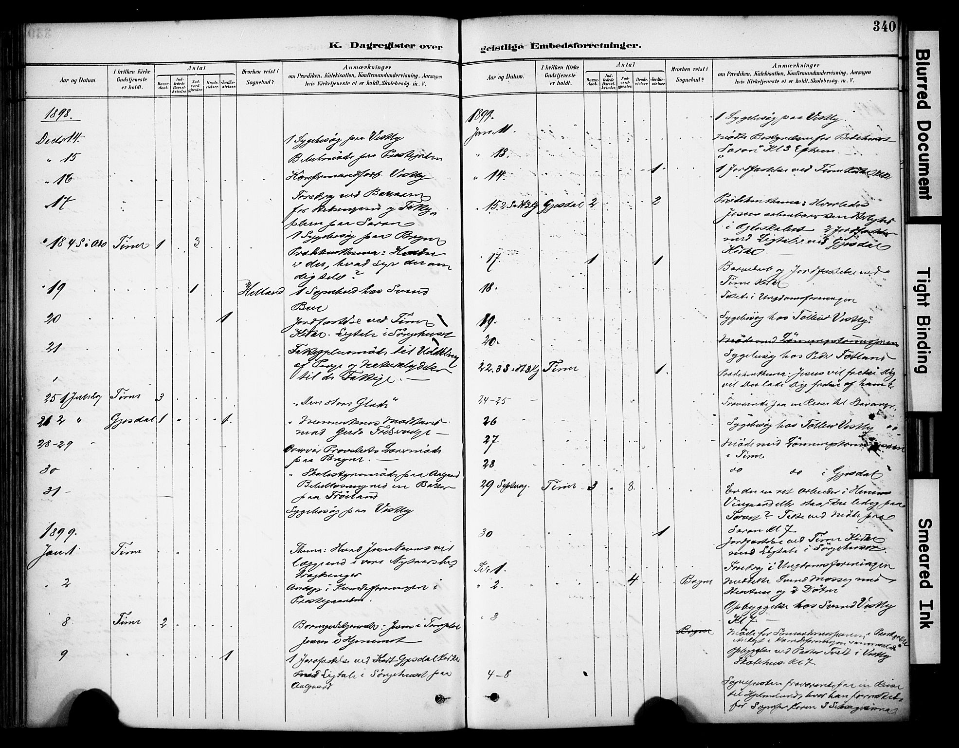 Lye sokneprestkontor, AV/SAST-A-101794/001/30BA/L0011: Parish register (official) no. A 9, 1893-1903, p. 340