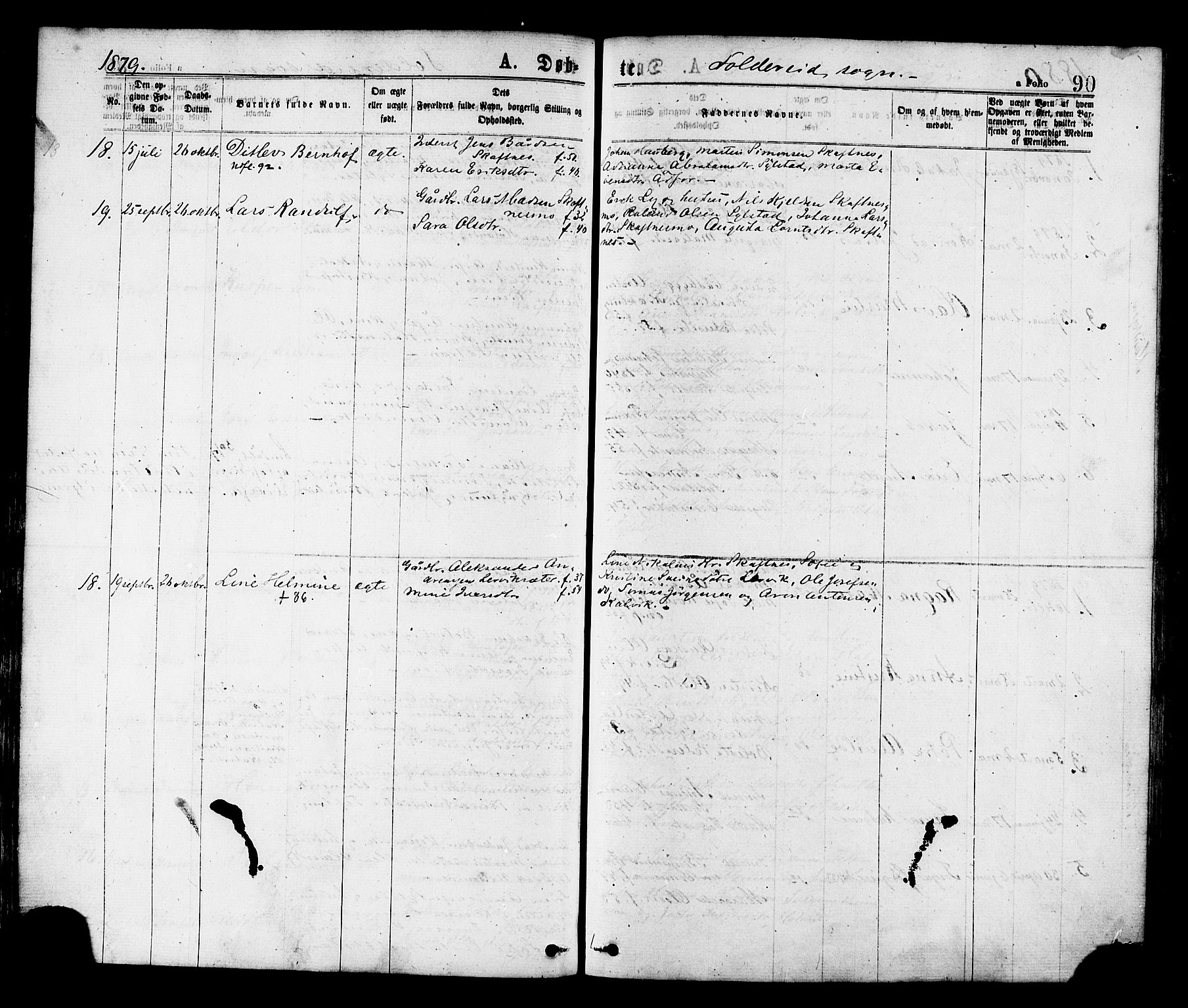 Ministerialprotokoller, klokkerbøker og fødselsregistre - Nord-Trøndelag, AV/SAT-A-1458/780/L0642: Parish register (official) no. 780A07 /2, 1878-1885, p. 90