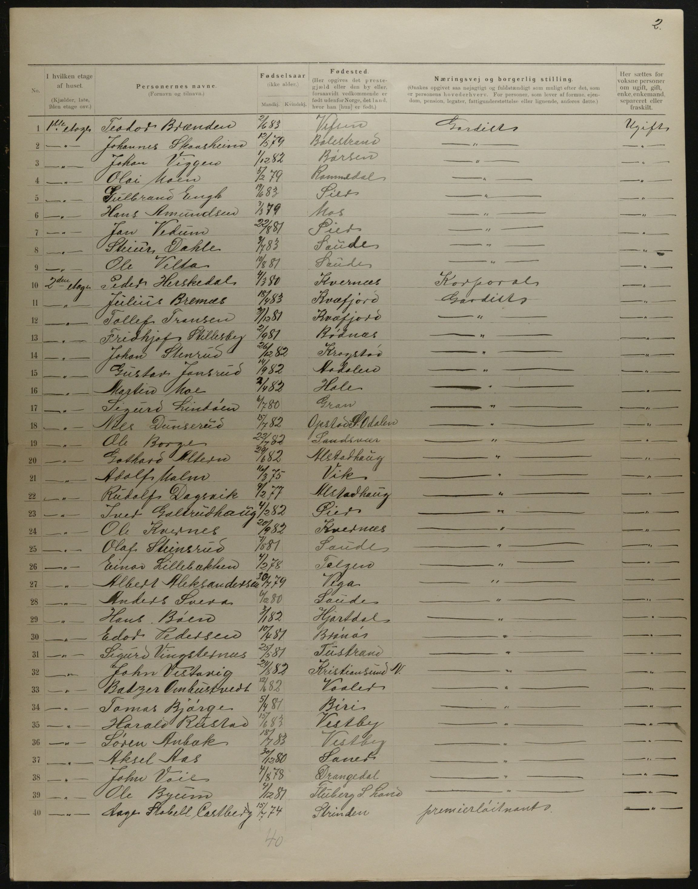 OBA, Municipal Census 1901 for Kristiania, 1901, p. 17479