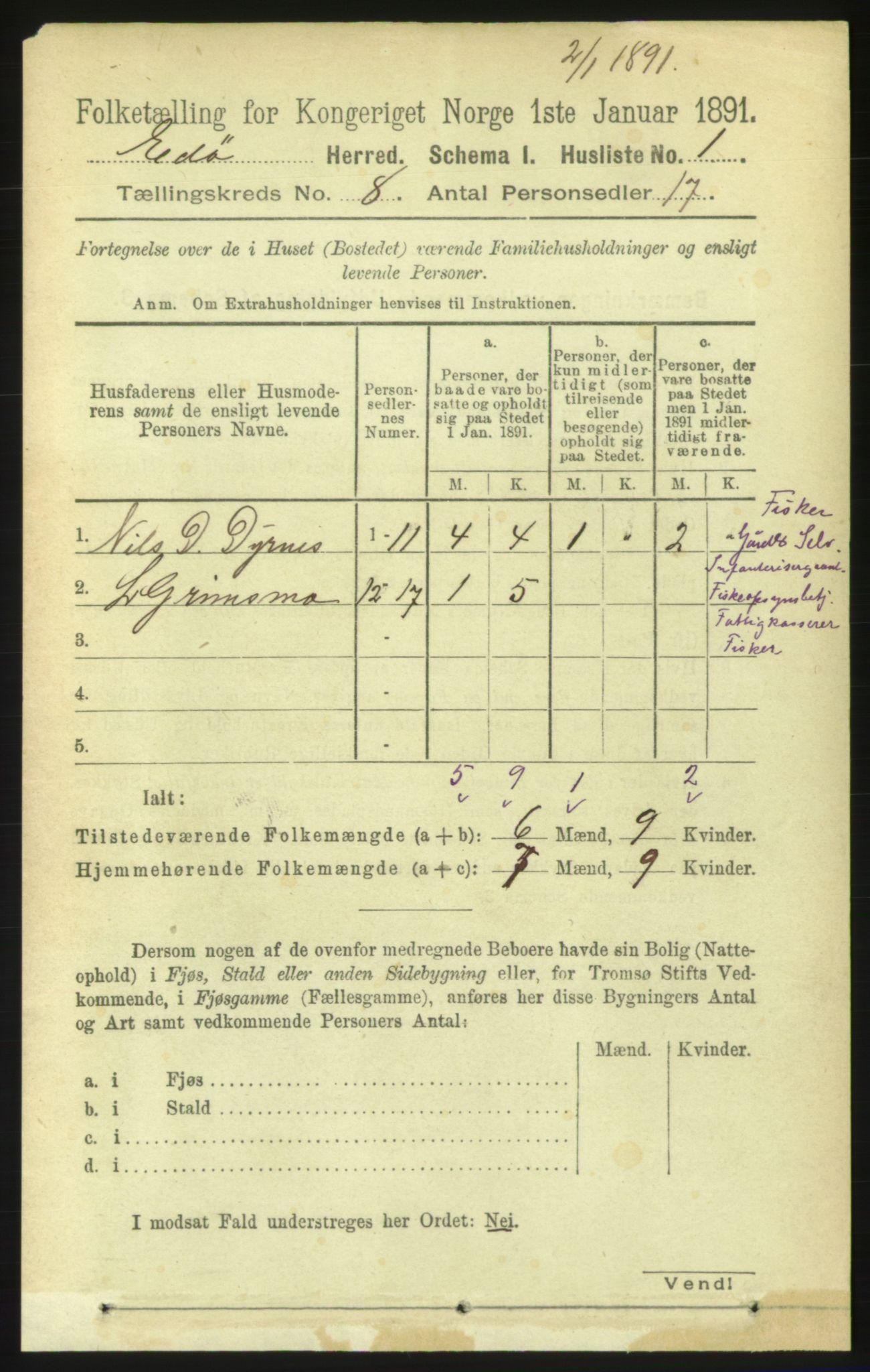 RA, 1891 census for 1573 Edøy, 1891, p. 1920