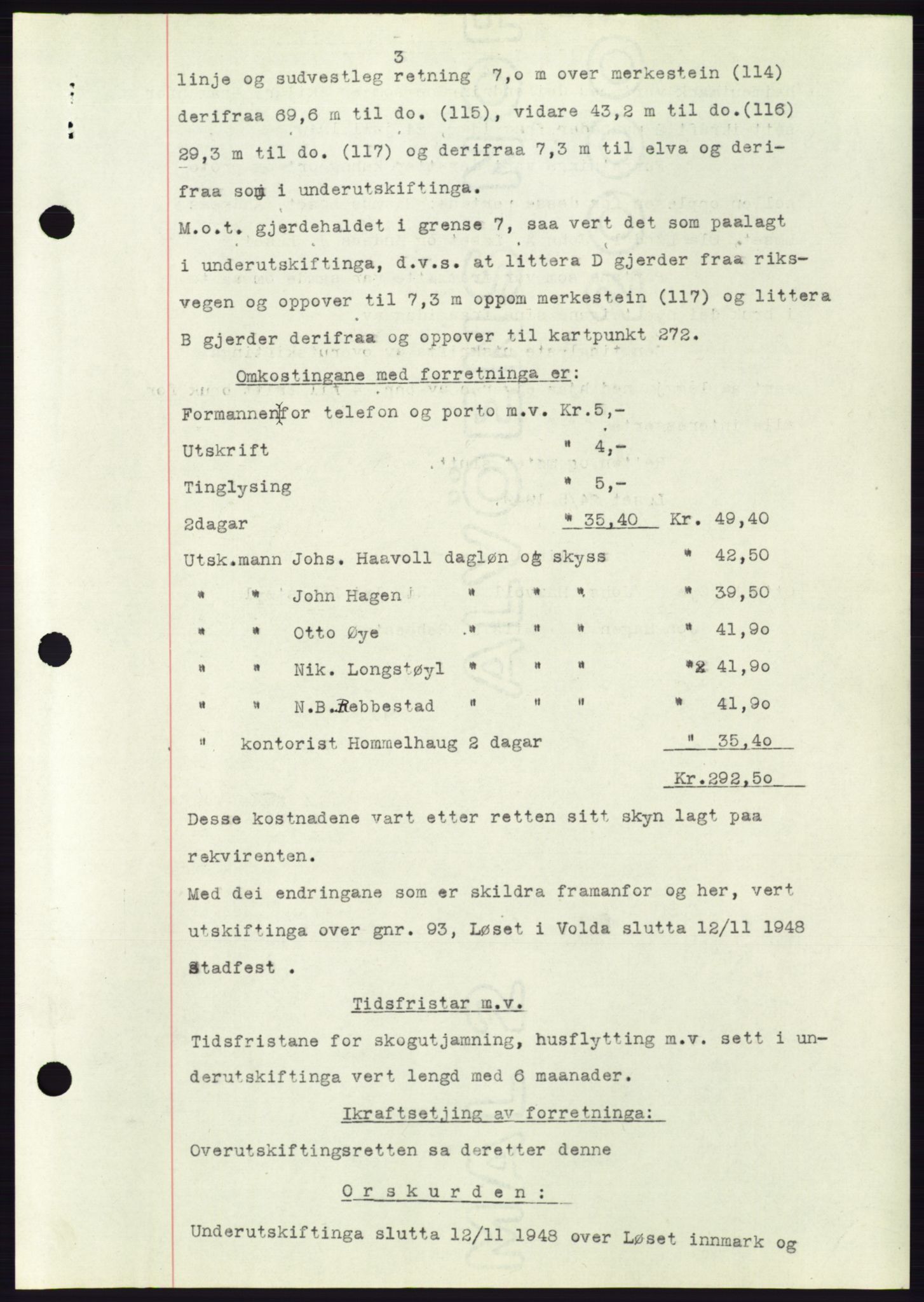 Søre Sunnmøre sorenskriveri, AV/SAT-A-4122/1/2/2C/L0086: Mortgage book no. 12A, 1949-1950, Diary no: : 19/1950