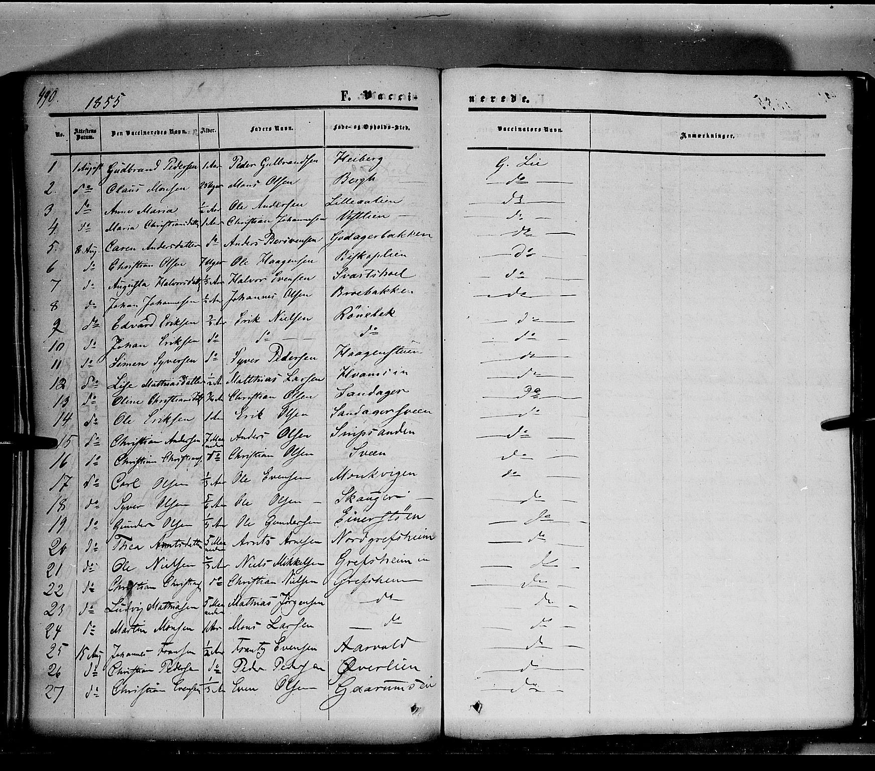 Nes prestekontor, Hedmark, SAH/PREST-020/K/Ka/L0004: Parish register (official) no. 4, 1852-1886, p. 490