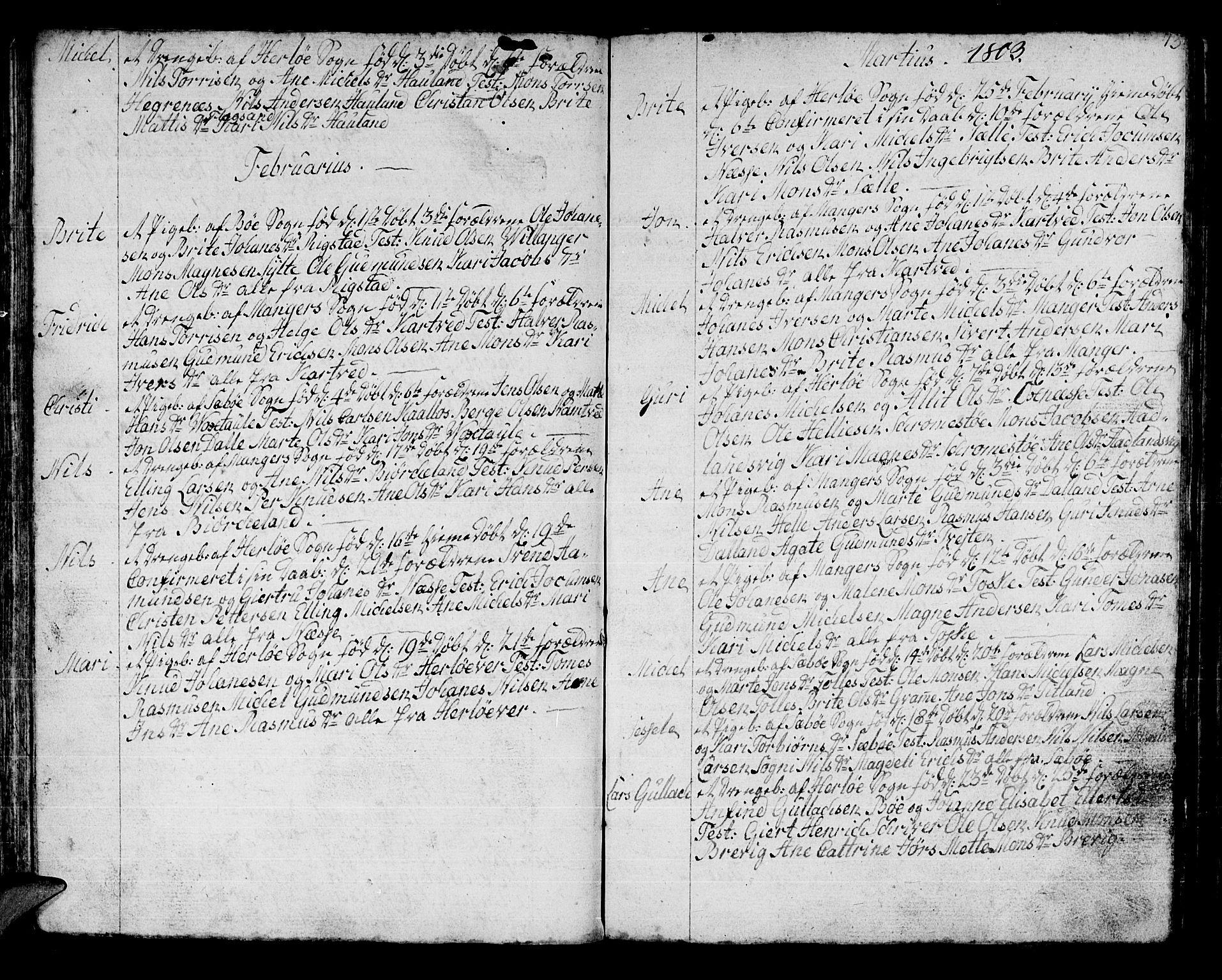 Manger sokneprestembete, SAB/A-76801/H/Haa: Parish register (official) no. A 2, 1792-1815, p. 73