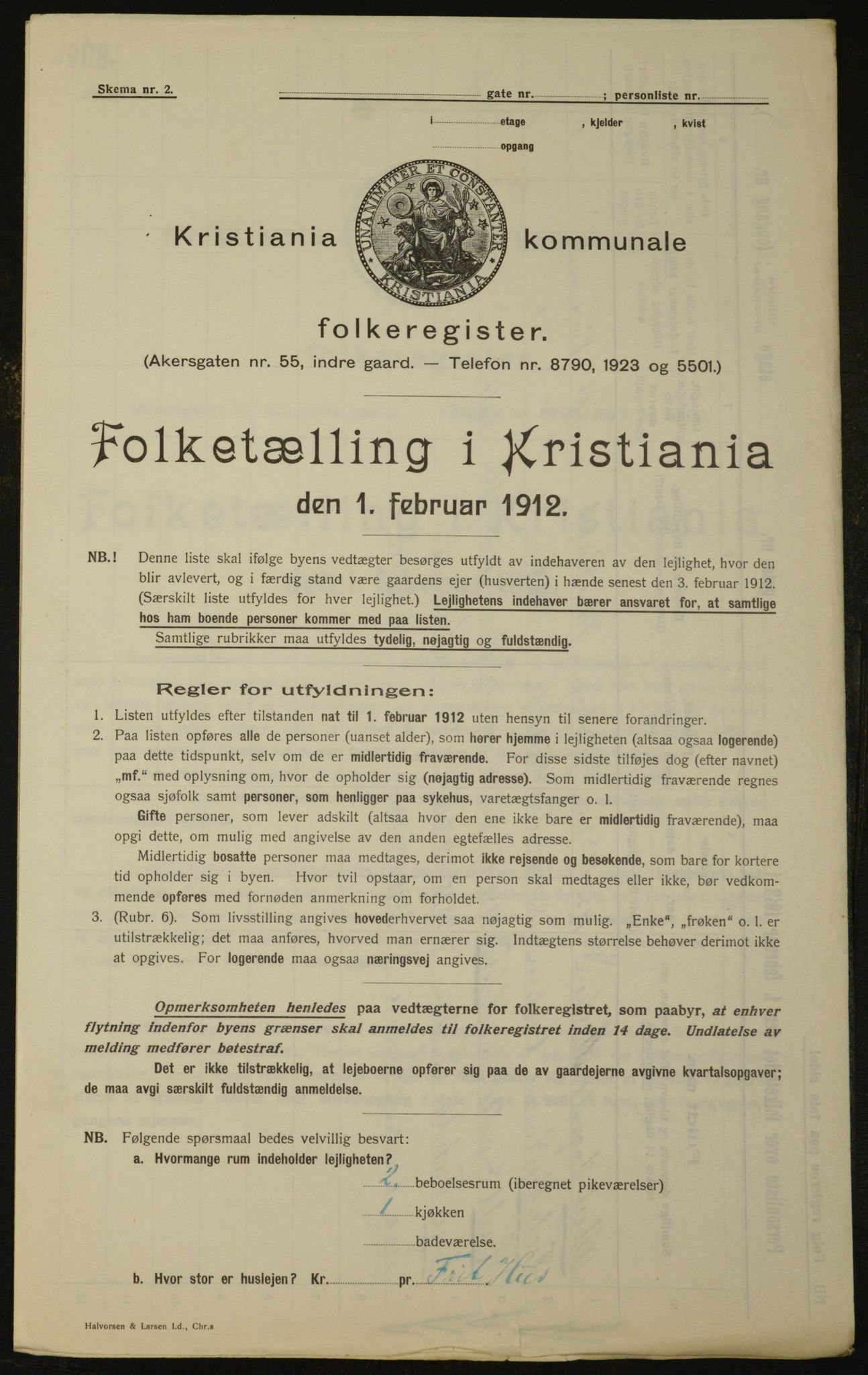 OBA, Municipal Census 1912 for Kristiania, 1912, p. 83382