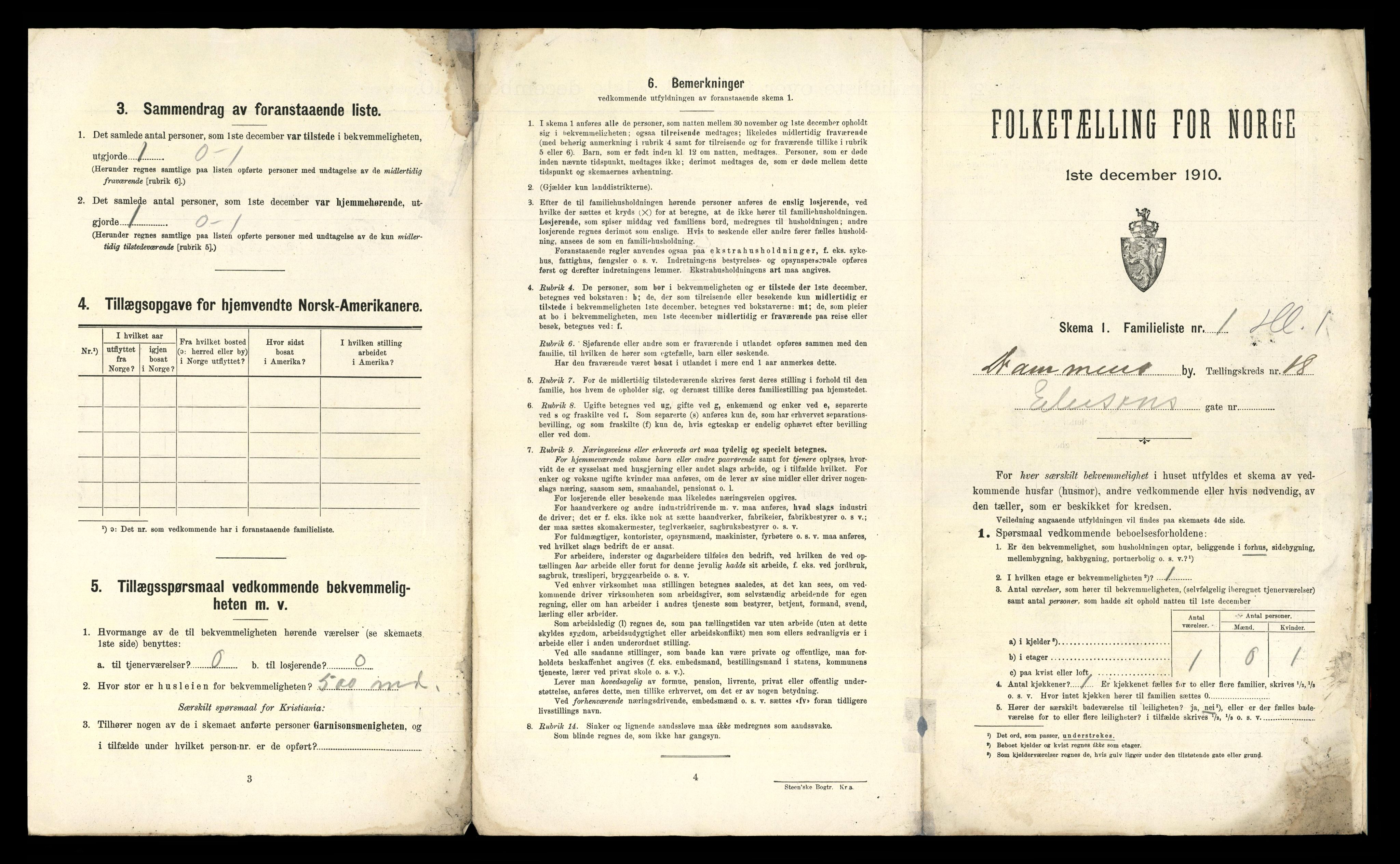 RA, 1910 census for Drammen, 1910, p. 11612