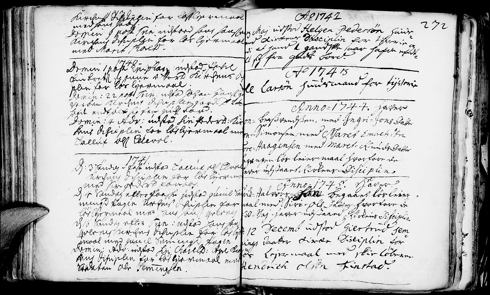 Rendalen prestekontor, SAH/PREST-054/H/Ha/Haa/L0001: Parish register (official) no. 1, 1733-1787, p. 272