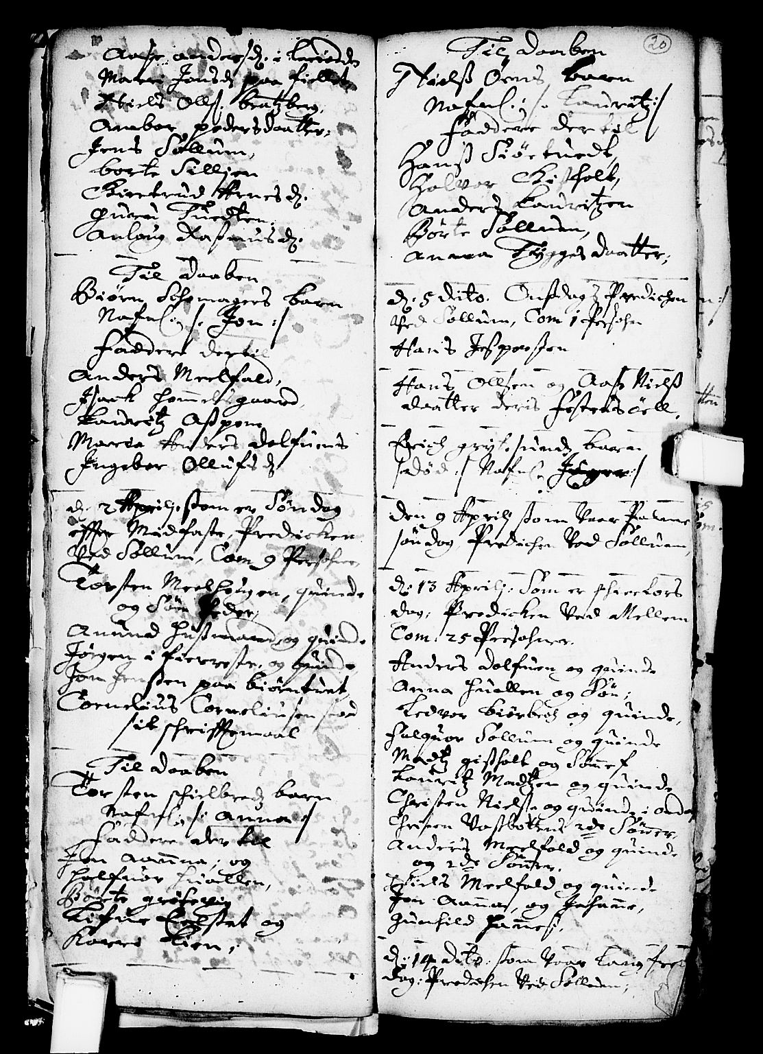 Solum kirkebøker, AV/SAKO-A-306/F/Fa/L0001: Parish register (official) no. I 1, 1701-1716, p. 20