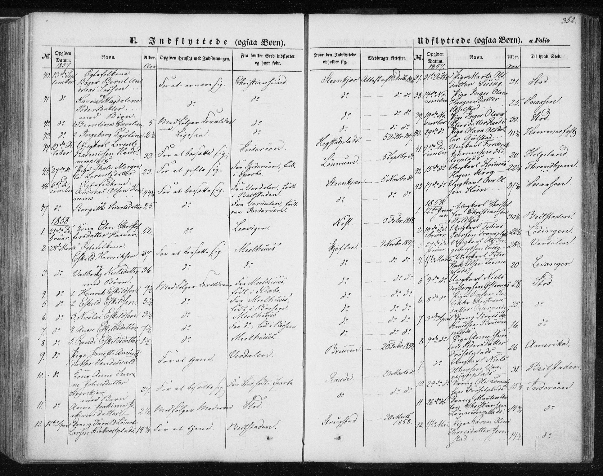 Ministerialprotokoller, klokkerbøker og fødselsregistre - Nord-Trøndelag, SAT/A-1458/735/L0342: Parish register (official) no. 735A07 /1, 1849-1862, p. 352