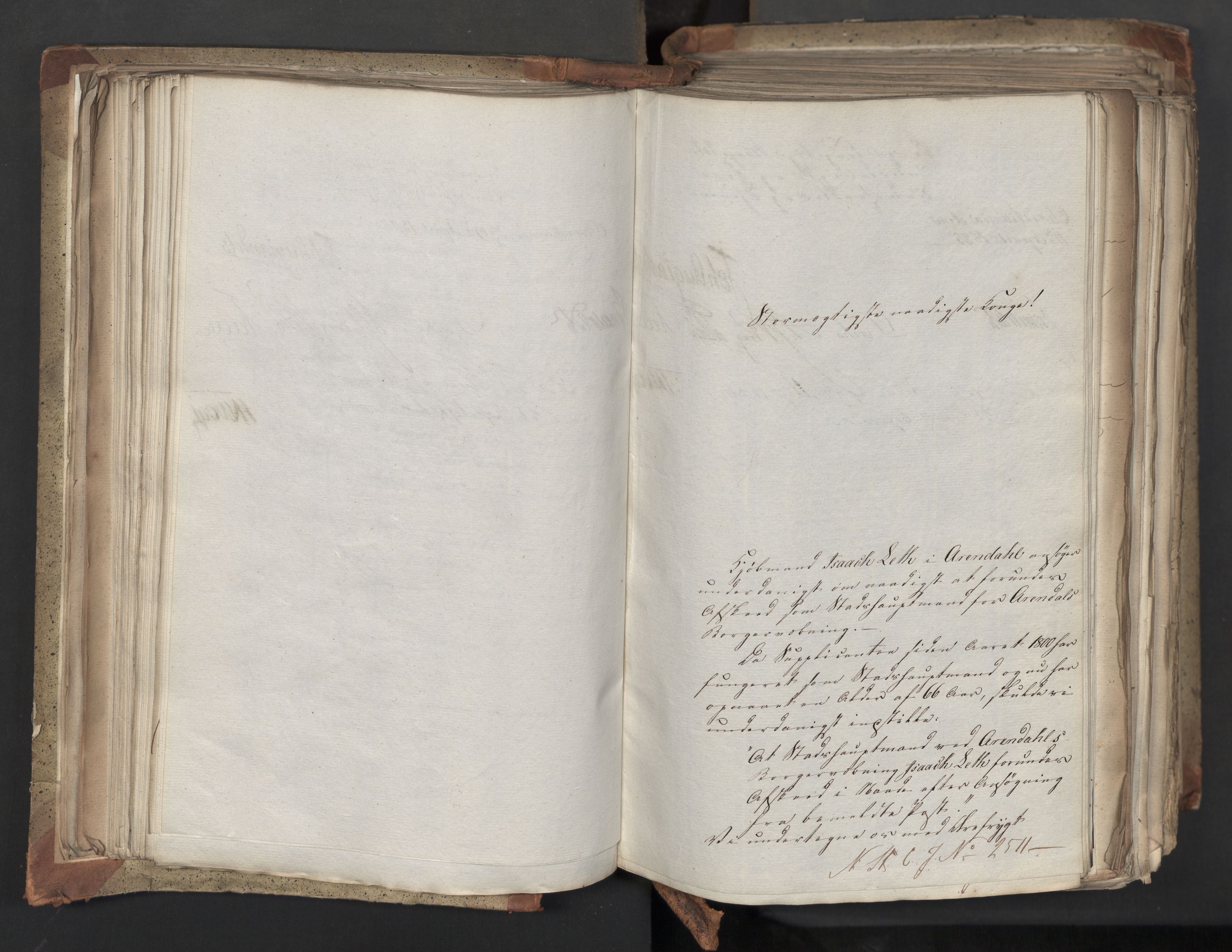 Statsrådsavdelingen i Stockholm, AV/RA-S-1003/D/Da/L0042: Regjeringsinnstillinger nr. 2467-2705, 1825, p. 133