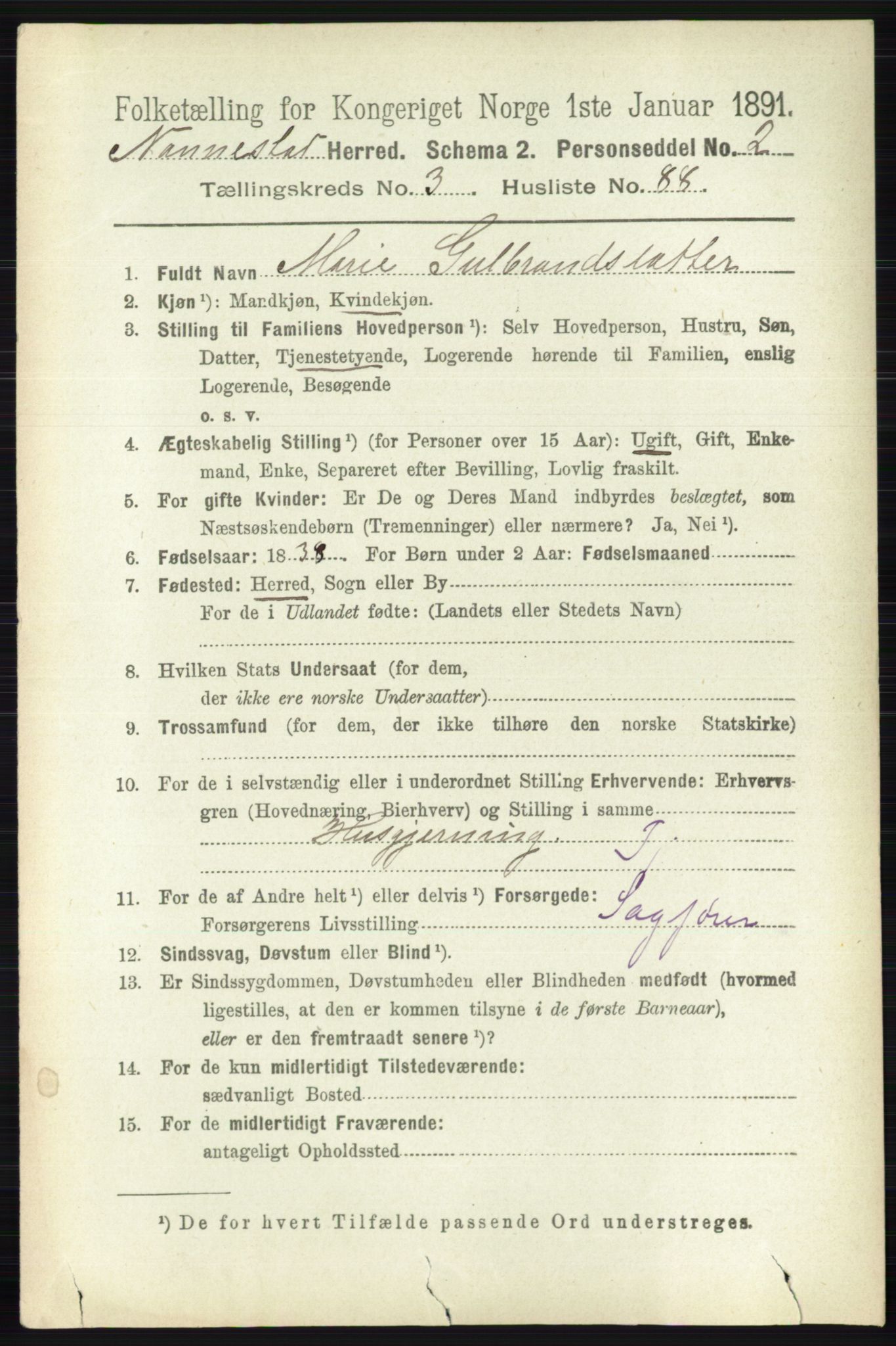 RA, 1891 census for 0238 Nannestad, 1891, p. 1972