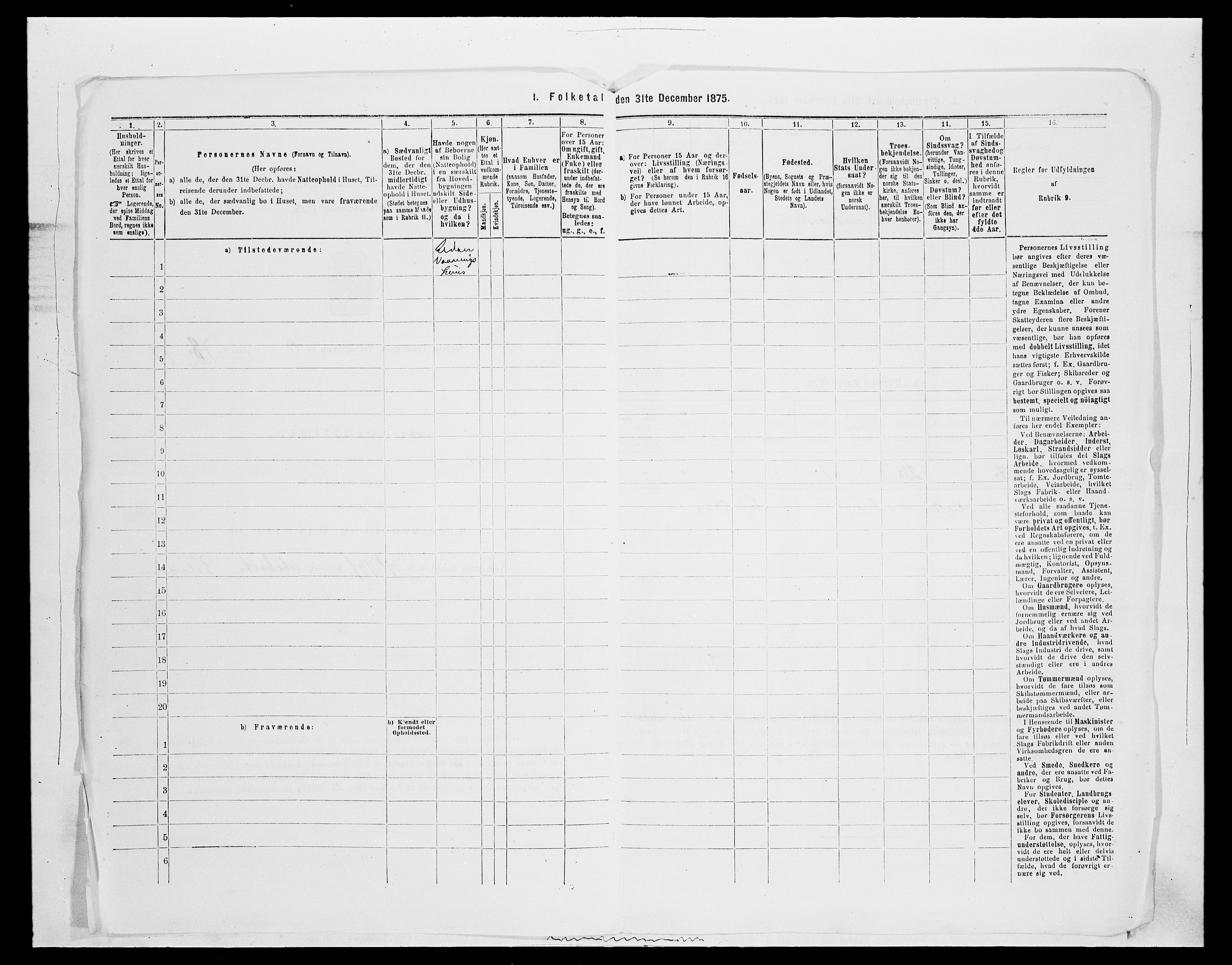 SAH, 1875 census for 0520P Ringebu, 1875, p. 545