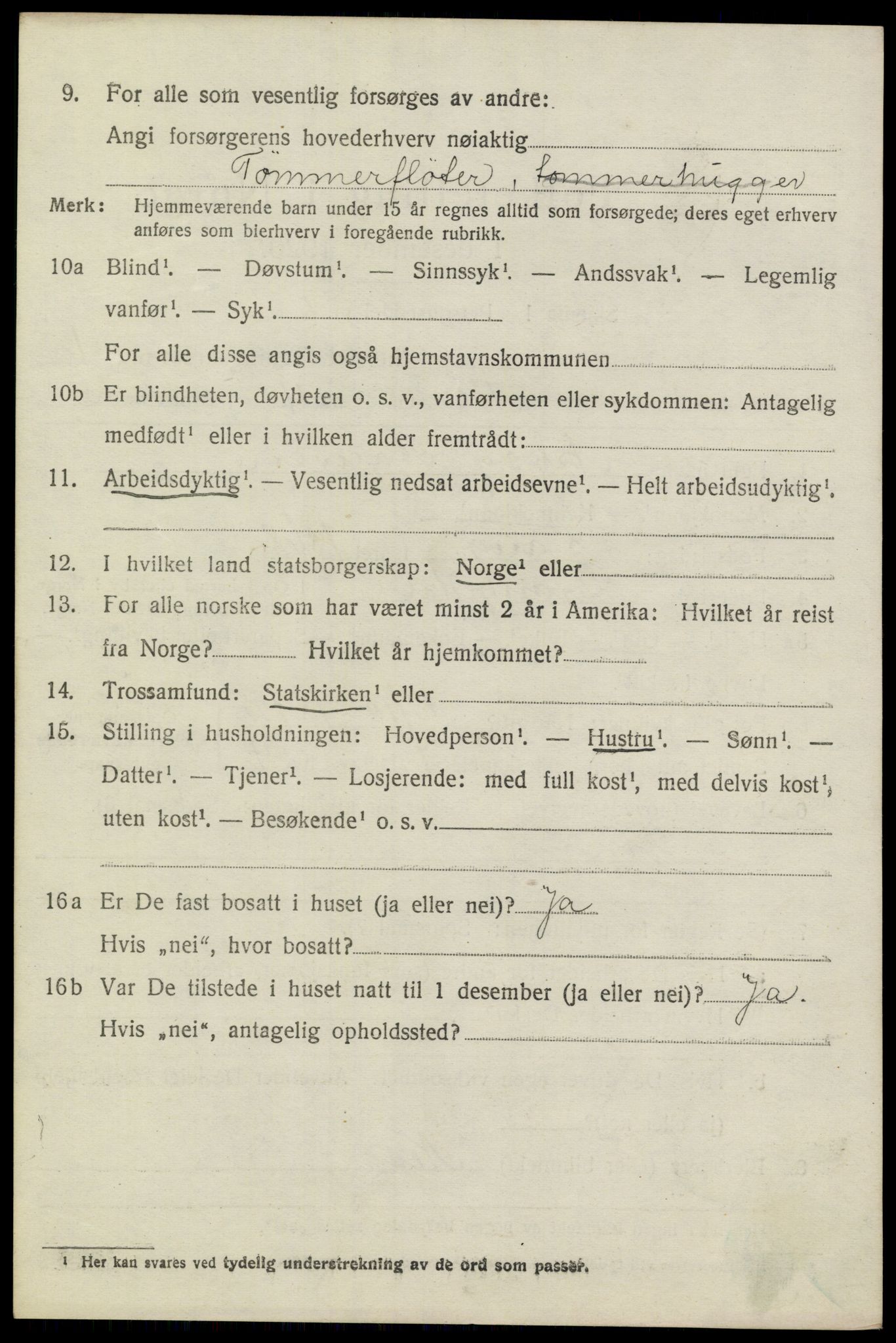 SAKO, 1920 census for Sannidal, 1920, p. 1604