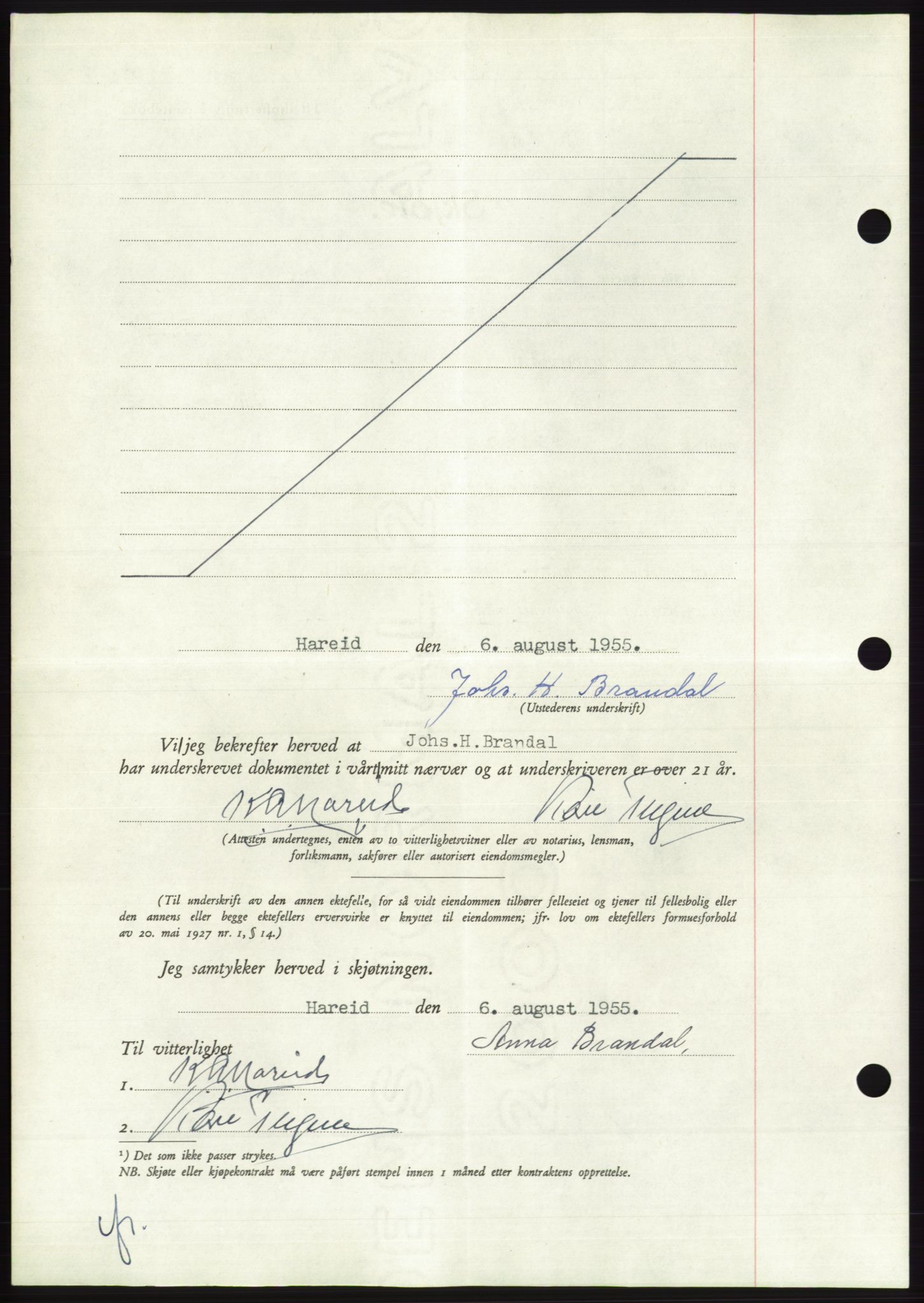 Søre Sunnmøre sorenskriveri, AV/SAT-A-4122/1/2/2C/L0101: Mortgage book no. 27A, 1955-1955, Diary no: : 1919/1955