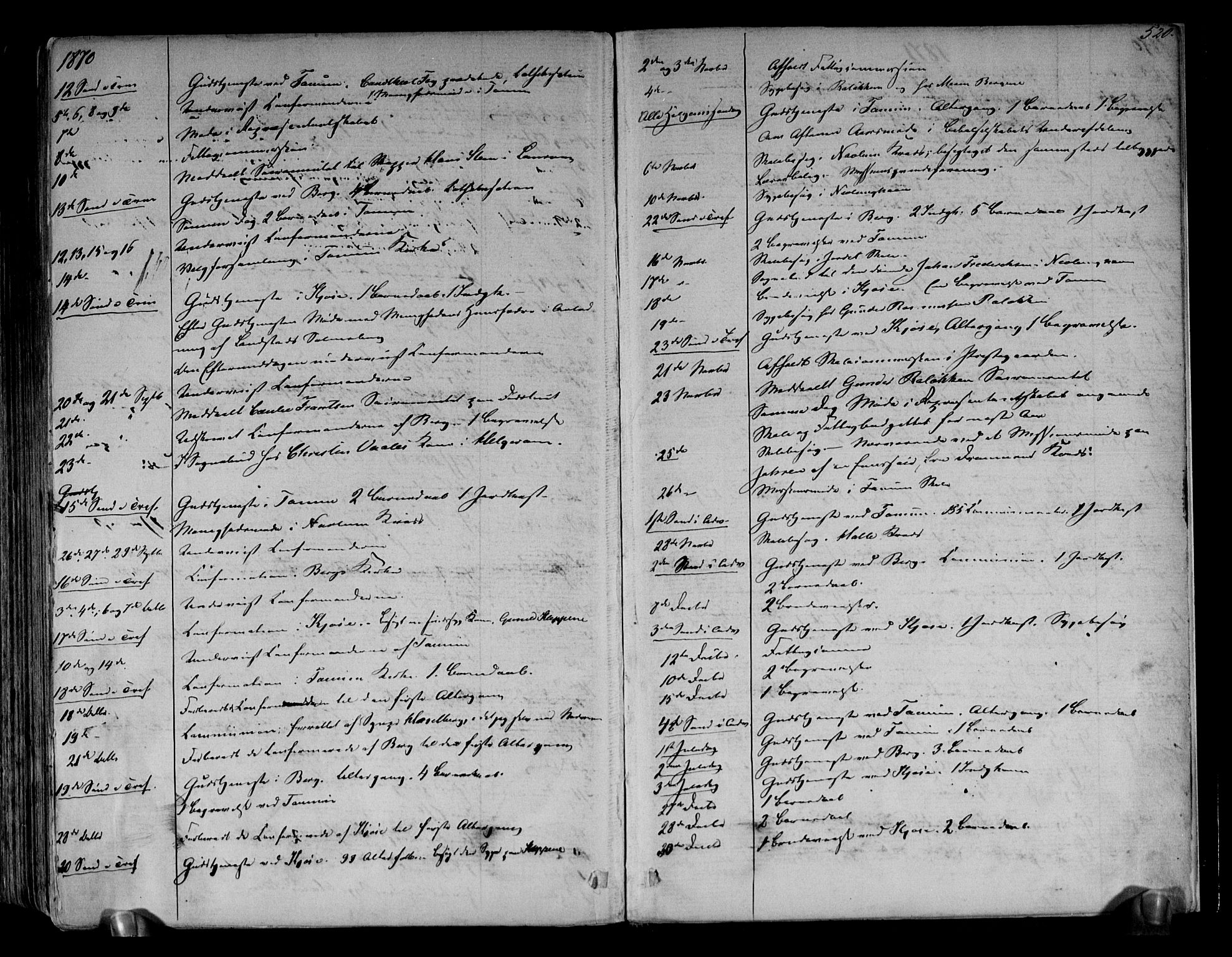 Brunlanes kirkebøker, AV/SAKO-A-342/F/Fa/L0005: Parish register (official) no. I 5, 1862-1877, p. 520