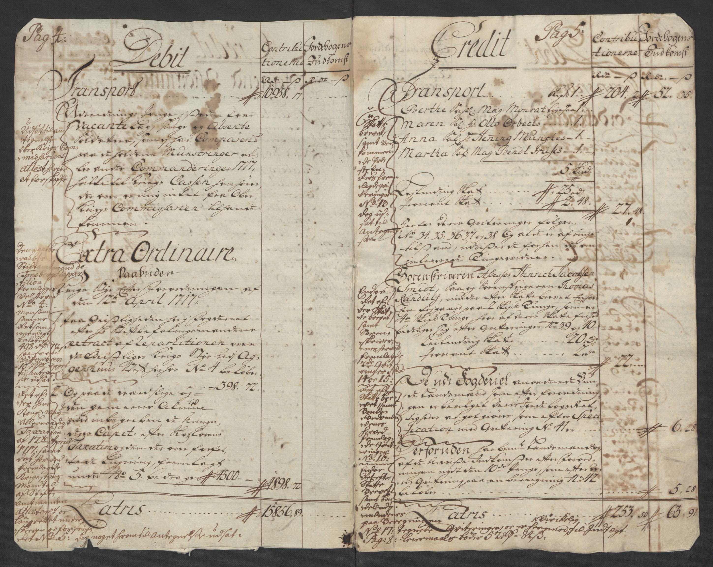 Rentekammeret inntil 1814, Reviderte regnskaper, Fogderegnskap, RA/EA-4092/R17/L1187: Fogderegnskap Gudbrandsdal, 1717, p. 6
