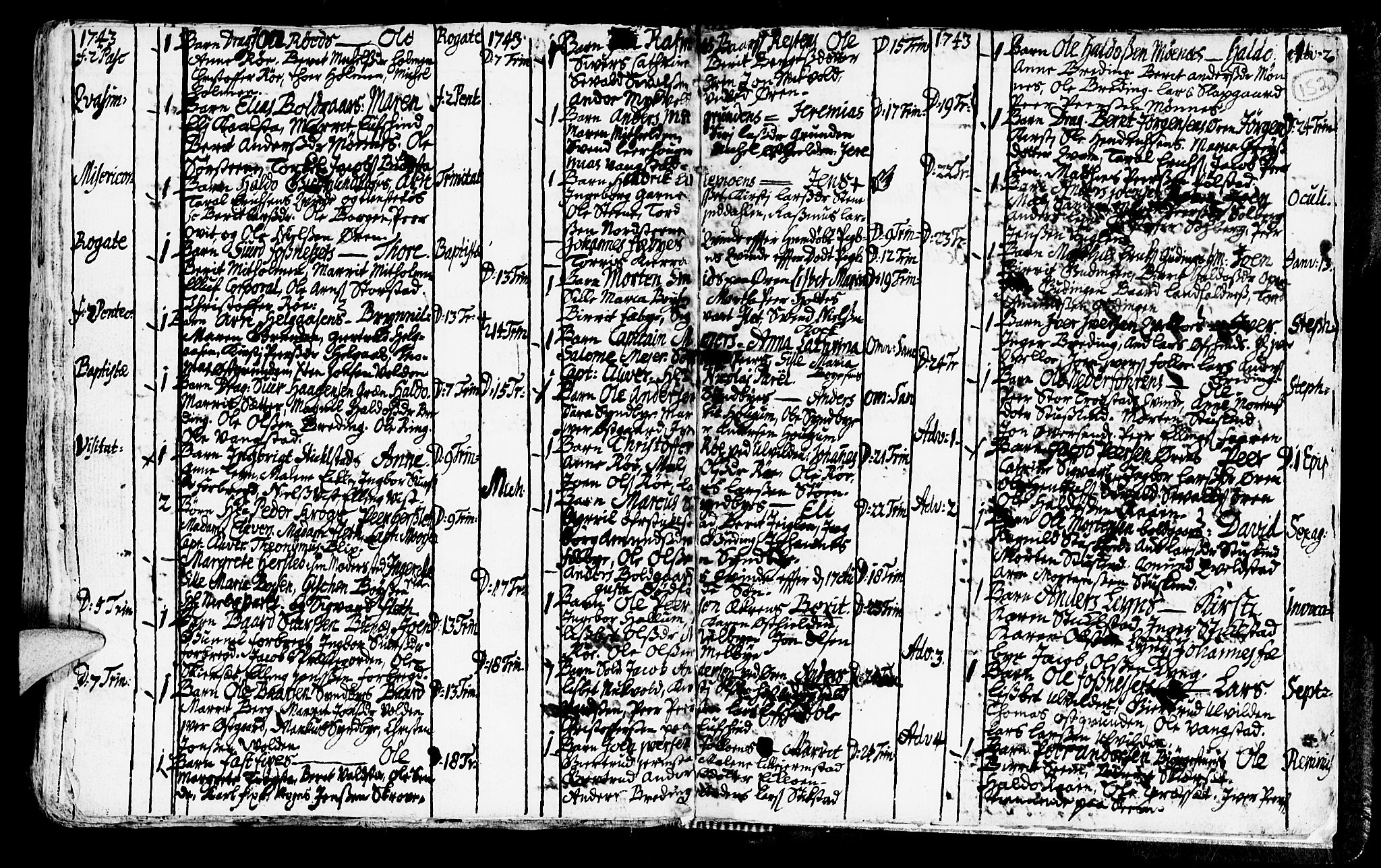 Ministerialprotokoller, klokkerbøker og fødselsregistre - Nord-Trøndelag, SAT/A-1458/723/L0230: Parish register (official) no. 723A01, 1705-1747, p. 152