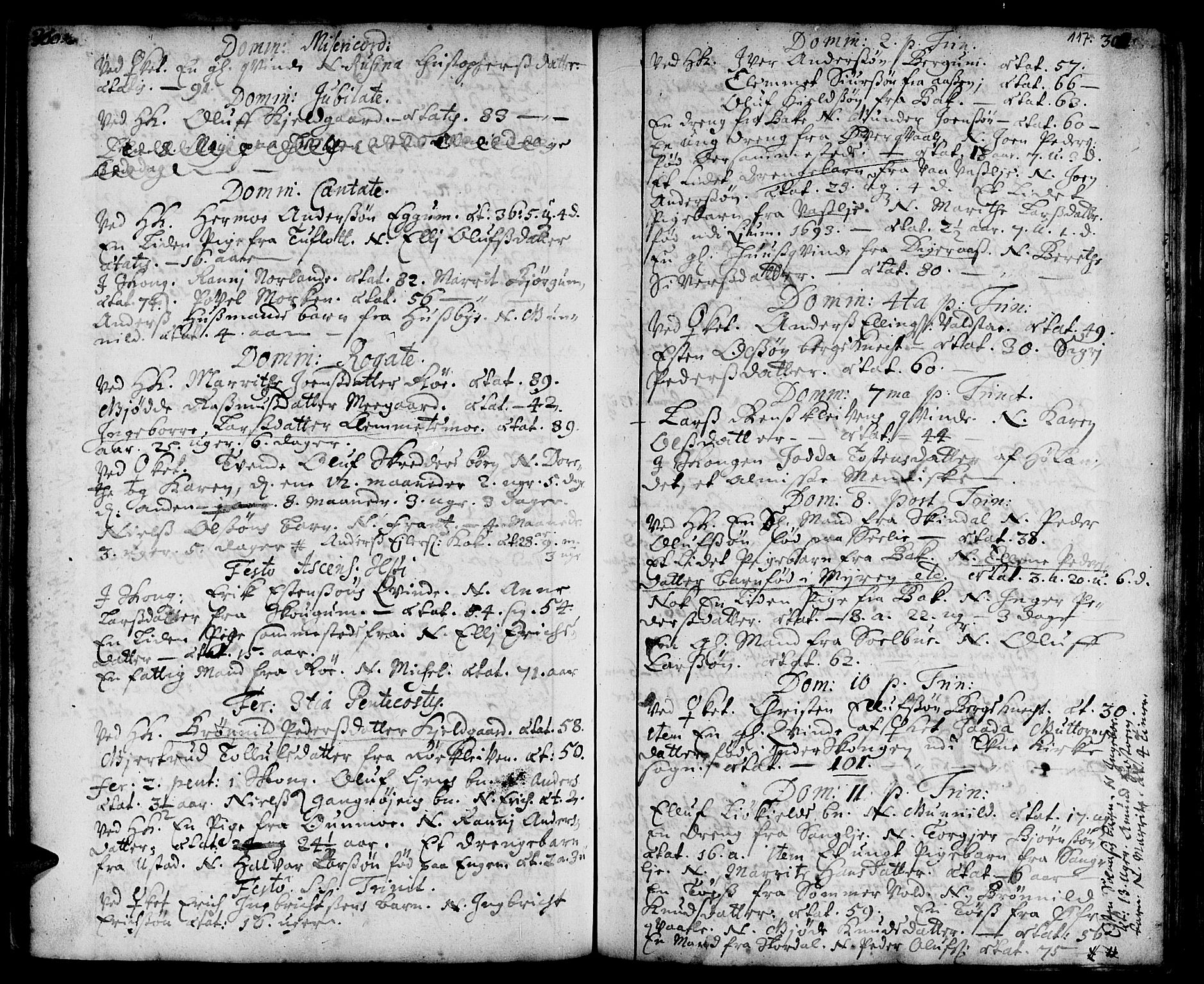 Ministerialprotokoller, klokkerbøker og fødselsregistre - Sør-Trøndelag, SAT/A-1456/668/L0801: Parish register (official) no. 668A01, 1695-1716, p. 116-117
