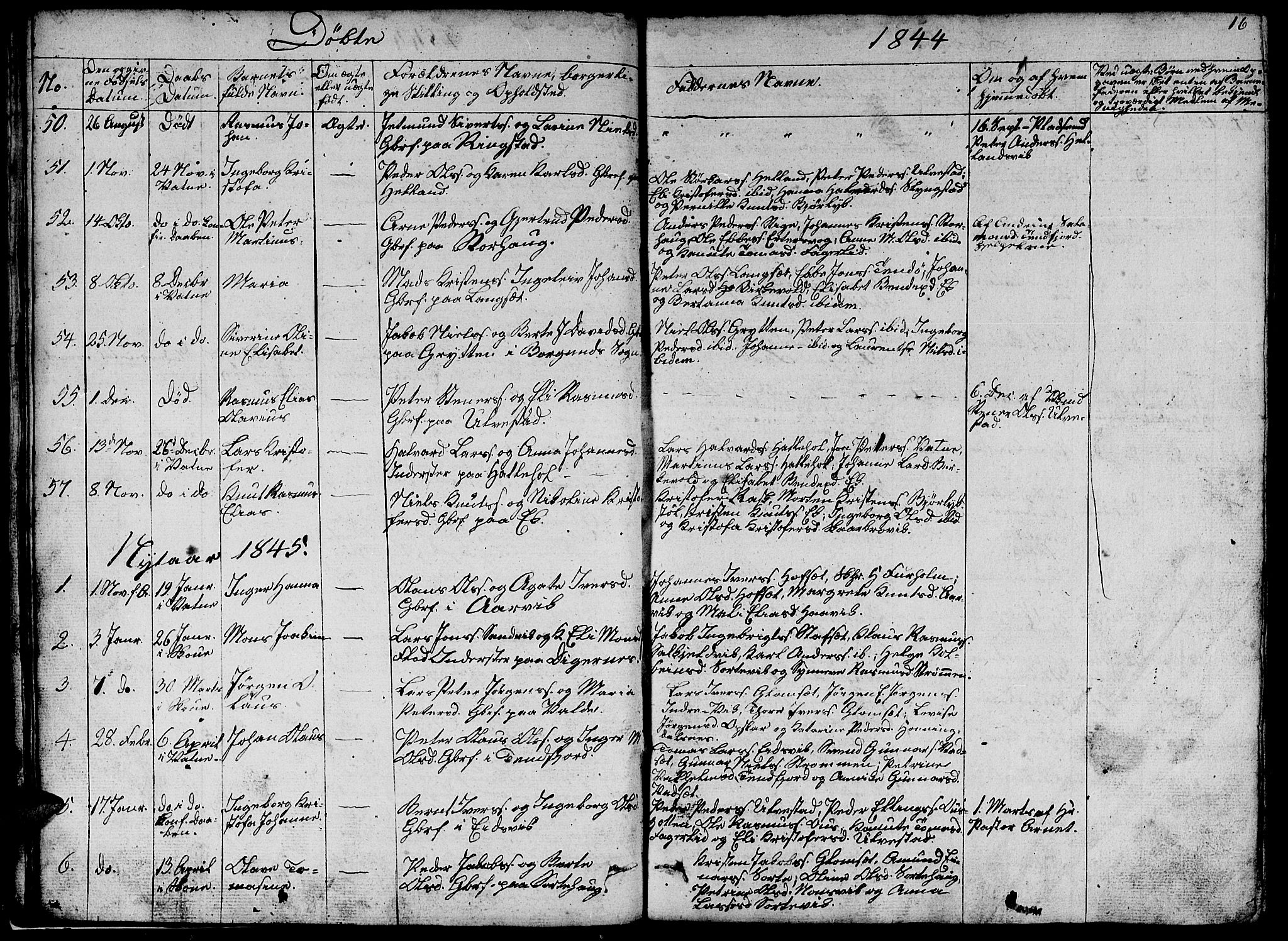 Ministerialprotokoller, klokkerbøker og fødselsregistre - Møre og Romsdal, AV/SAT-A-1454/524/L0362: Parish register (copy) no. 524C03, 1840-1854, p. 16