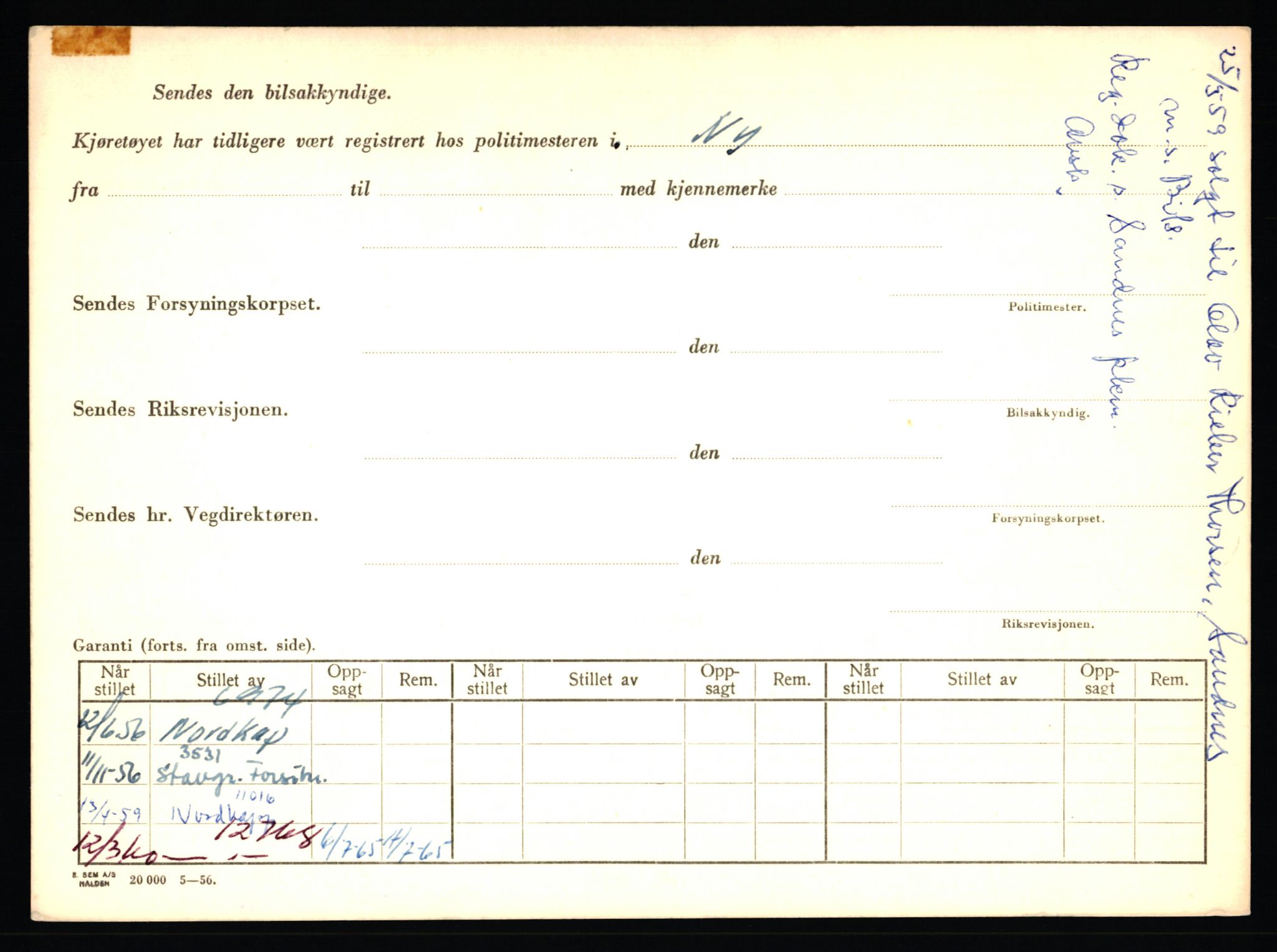 Stavanger trafikkstasjon, AV/SAST-A-101942/0/F/L0039: L-22300 - L-22799, 1930-1971, p. 14