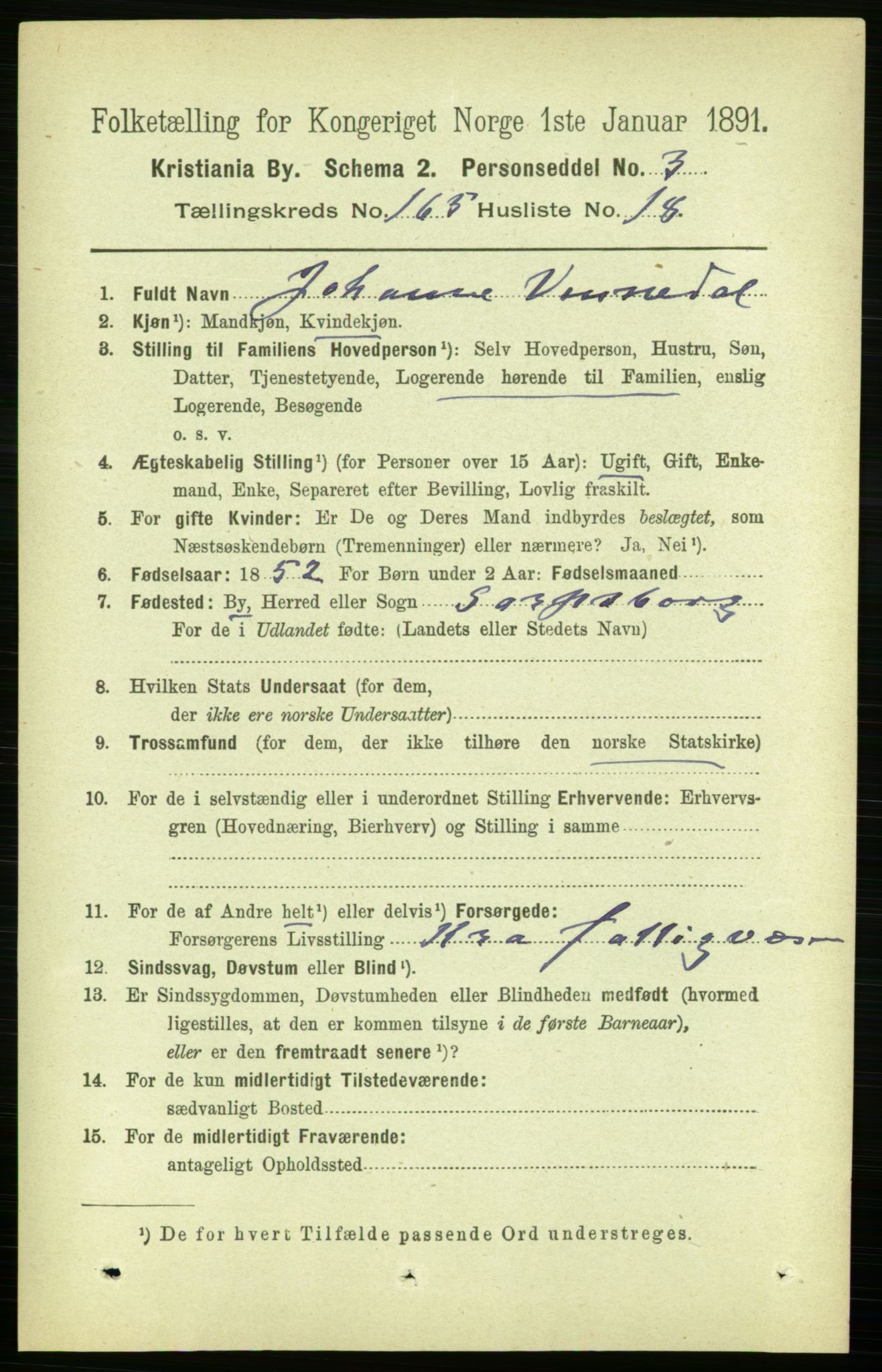 RA, 1891 census for 0301 Kristiania, 1891, p. 95770