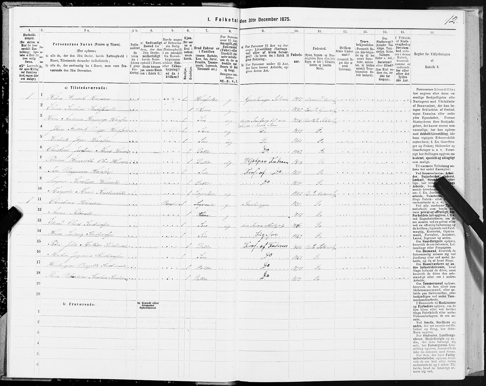 SAT, 1875 census for 1811P Bindal, 1875, p. 1012