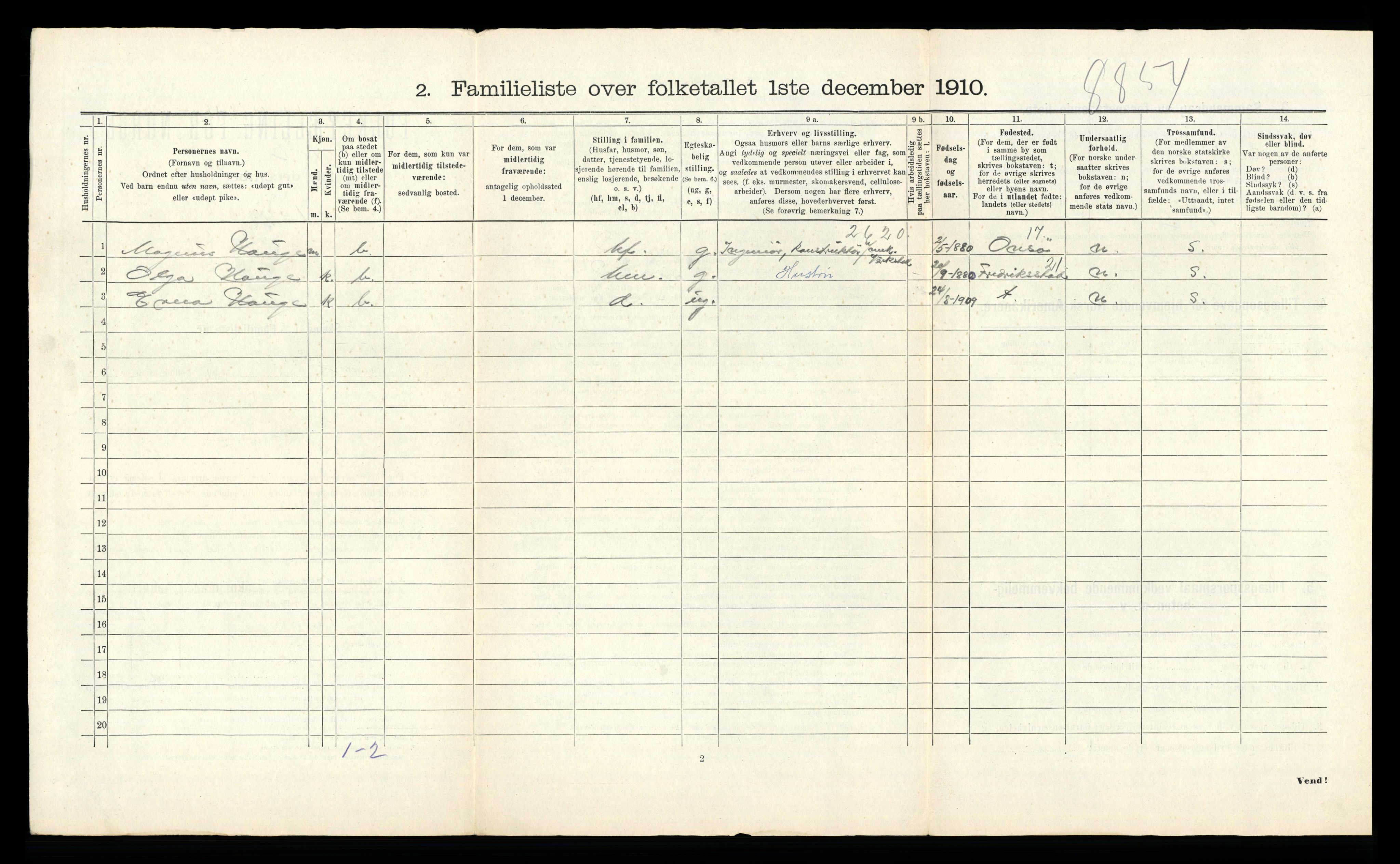 RA, 1910 census for Trondheim, 1910, p. 23648