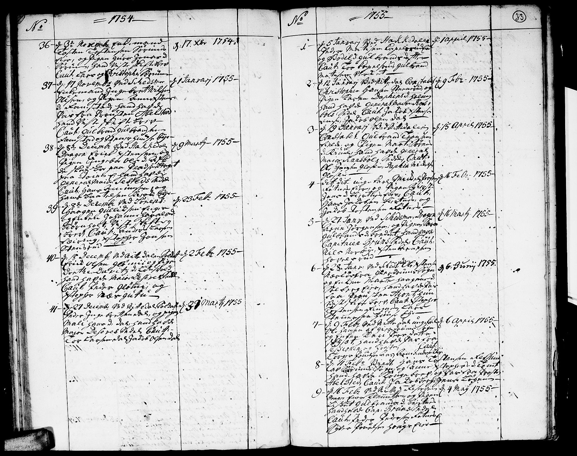 Skedsmo prestekontor Kirkebøker, SAO/A-10033a/F/Fa/L0004: Parish register (official) no. I 4, 1737-1768, p. 33