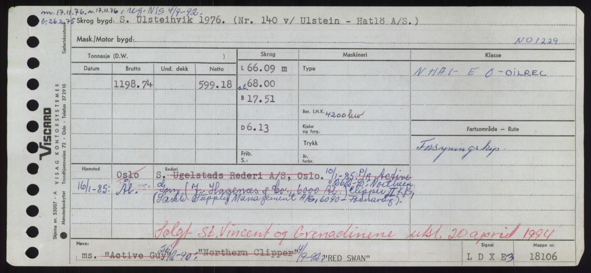 Sjøfartsdirektoratet med forløpere, Skipsmålingen, RA/S-1627/H/Hd/L0030: Fartøy, Q-Riv, p. 307