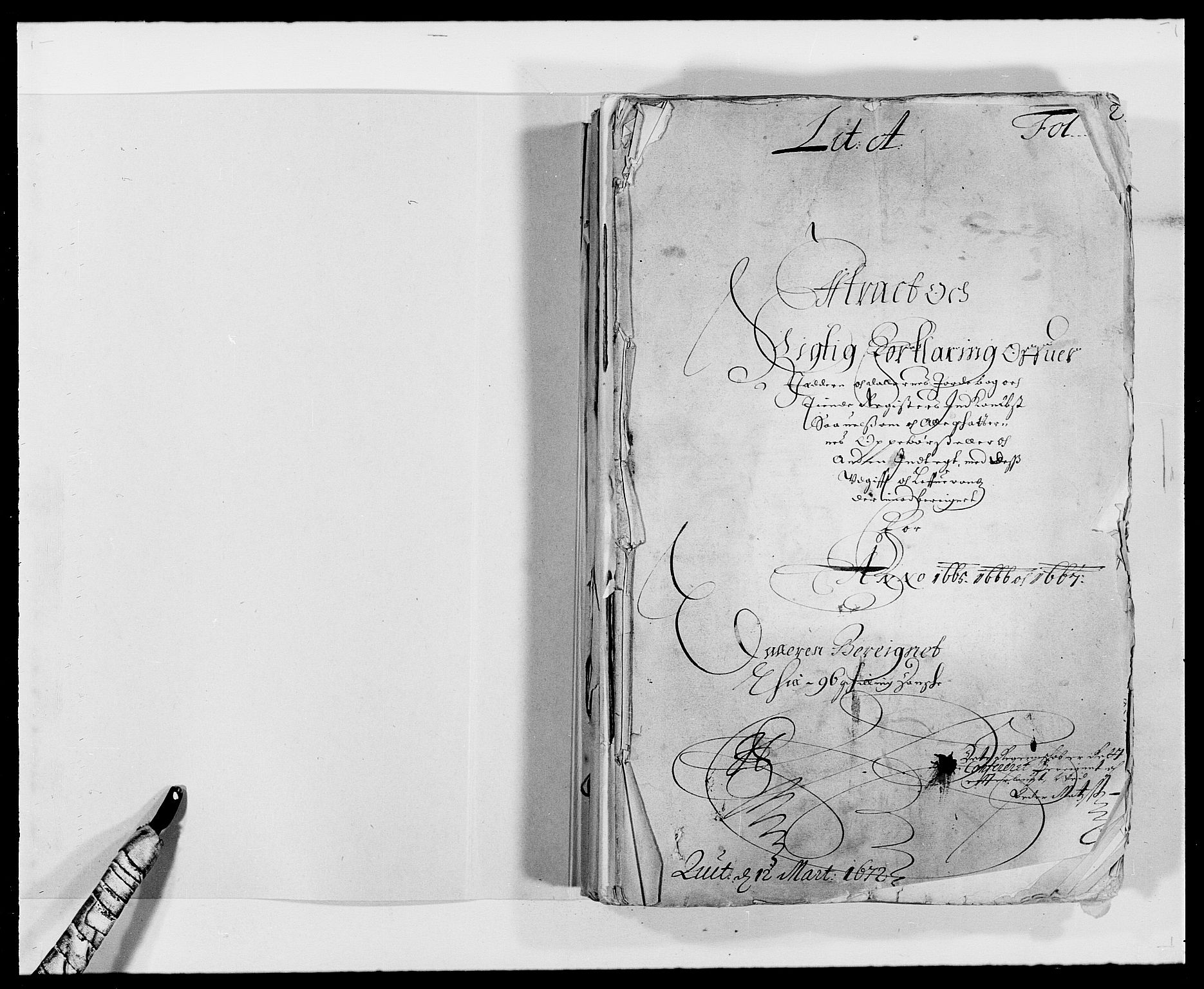 Rentekammeret inntil 1814, Reviderte regnskaper, Fogderegnskap, RA/EA-4092/R46/L2709: Fogderegnskap Jæren og Dalane, 1665-1667, p. 2