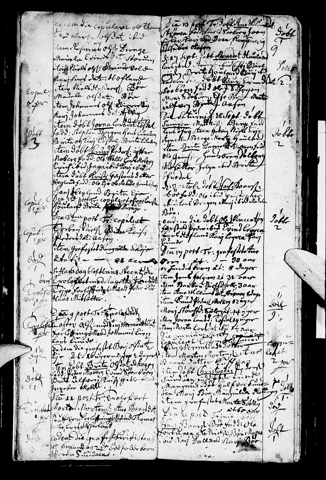 Os sokneprestembete, SAB/A-99929: Parish register (official) no. A 2, 1723-1758, p. 9