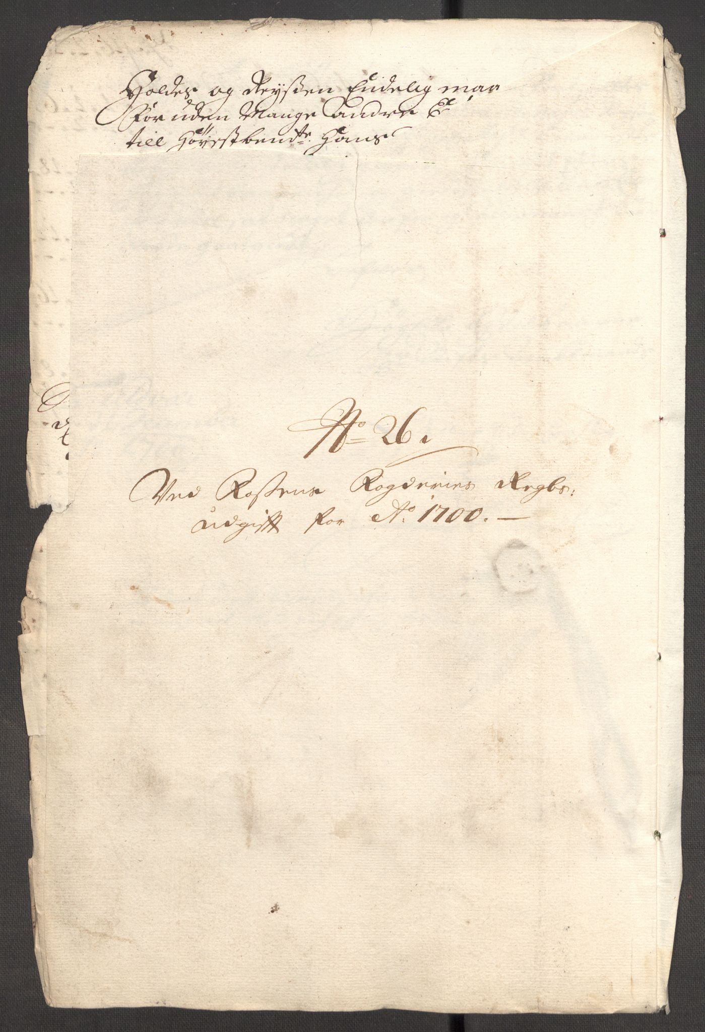 Rentekammeret inntil 1814, Reviderte regnskaper, Fogderegnskap, AV/RA-EA-4092/R57/L3854: Fogderegnskap Fosen, 1700-1701, p. 191