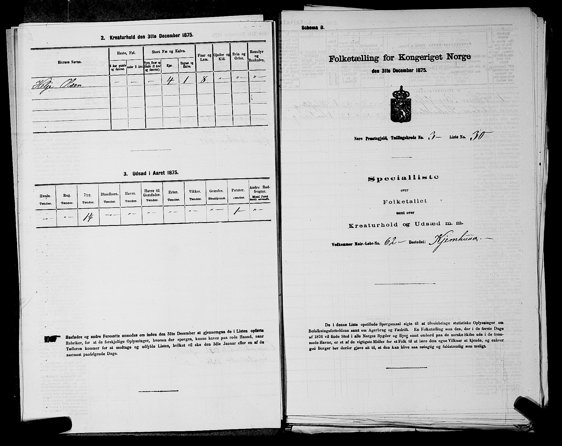 SAKO, 1875 census for 0633P Nore, 1875, p. 395