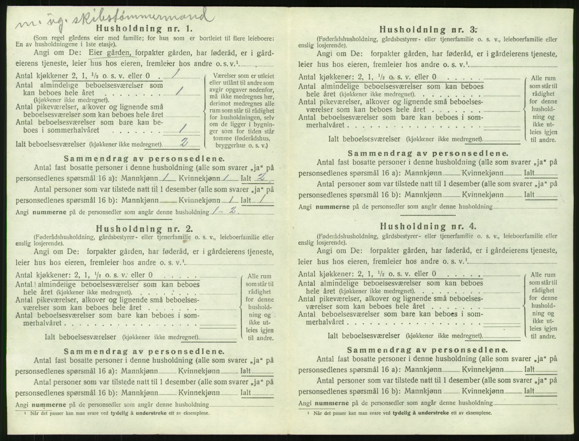 SAT, 1920 census for Sylte, 1920, p. 570