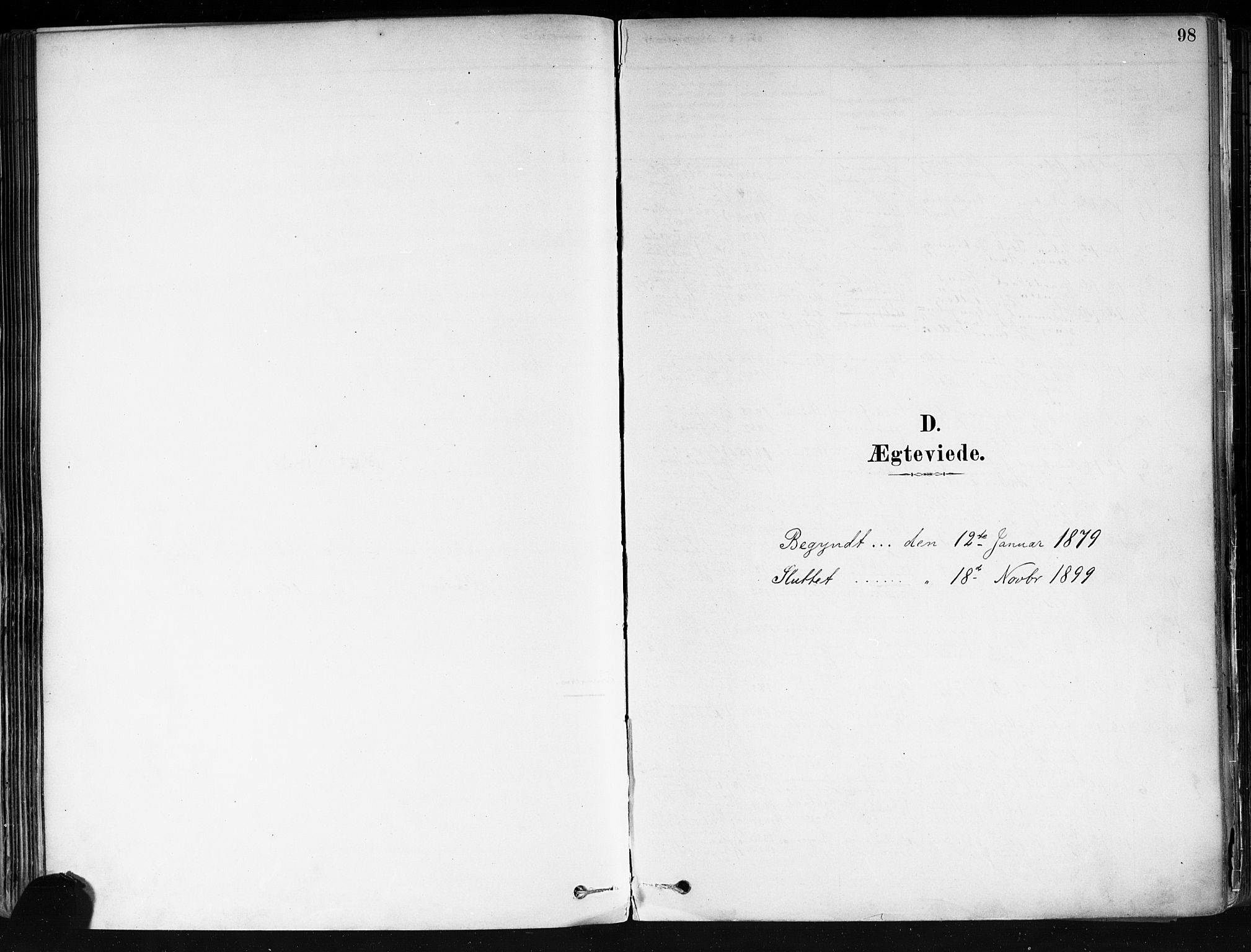 Strømsø kirkebøker, AV/SAKO-A-246/F/Fa/L0022: Parish register (official) no. I 22, 1879-1899, p. 98