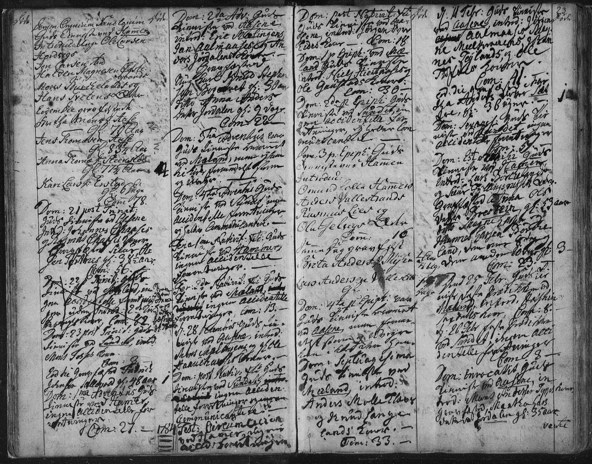 Hamre sokneprestembete, AV/SAB-A-75501/H/Ha/Haa/Haaa/L0008: Parish register (official) no. A 8, 1778-1804, p. 23