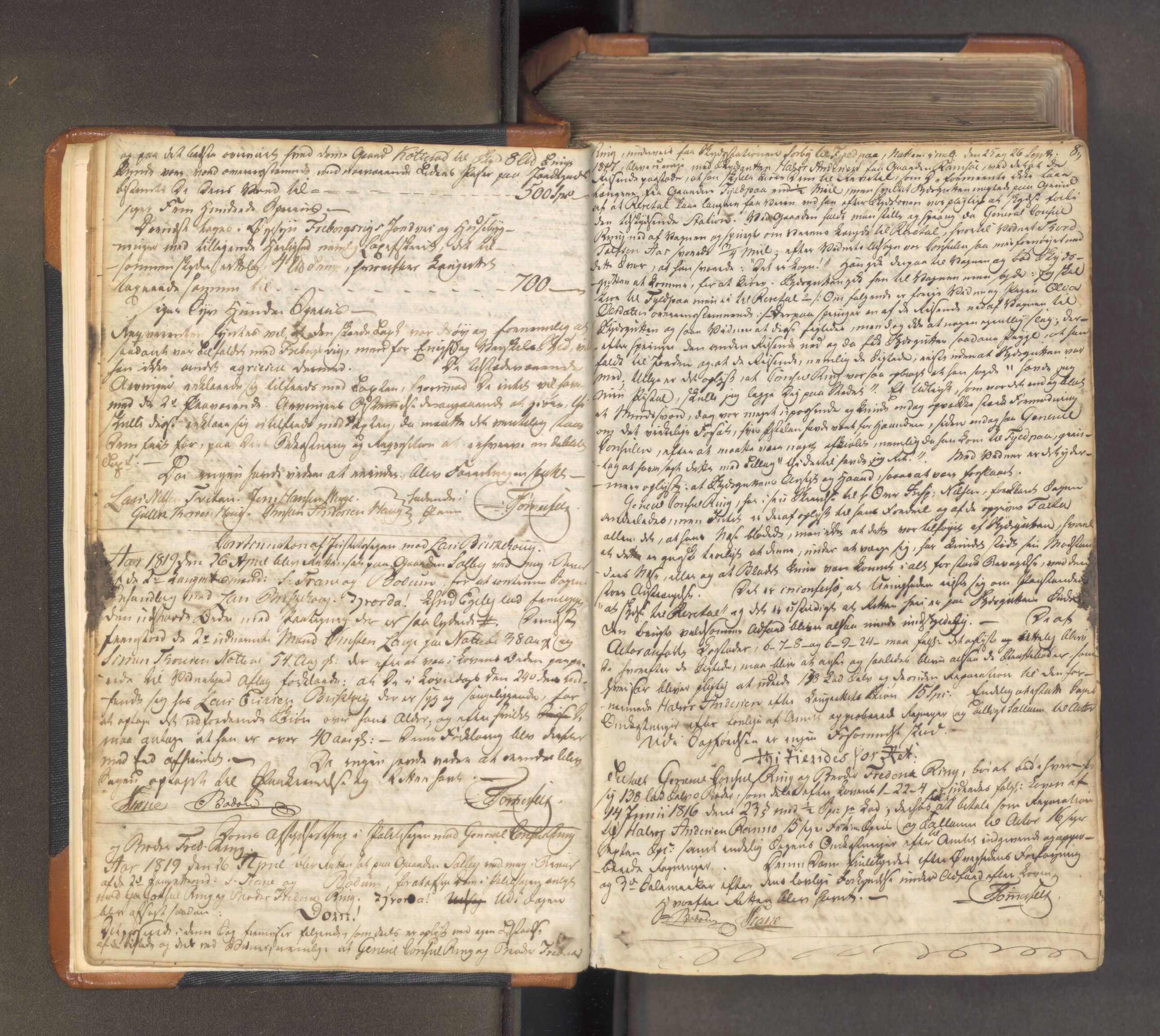 Søndre Jarlsberg sorenskriveri, AV/SAKO-A-129/F/Fa/L0029: Tingbok, 1819-1826, p. 7b-8a