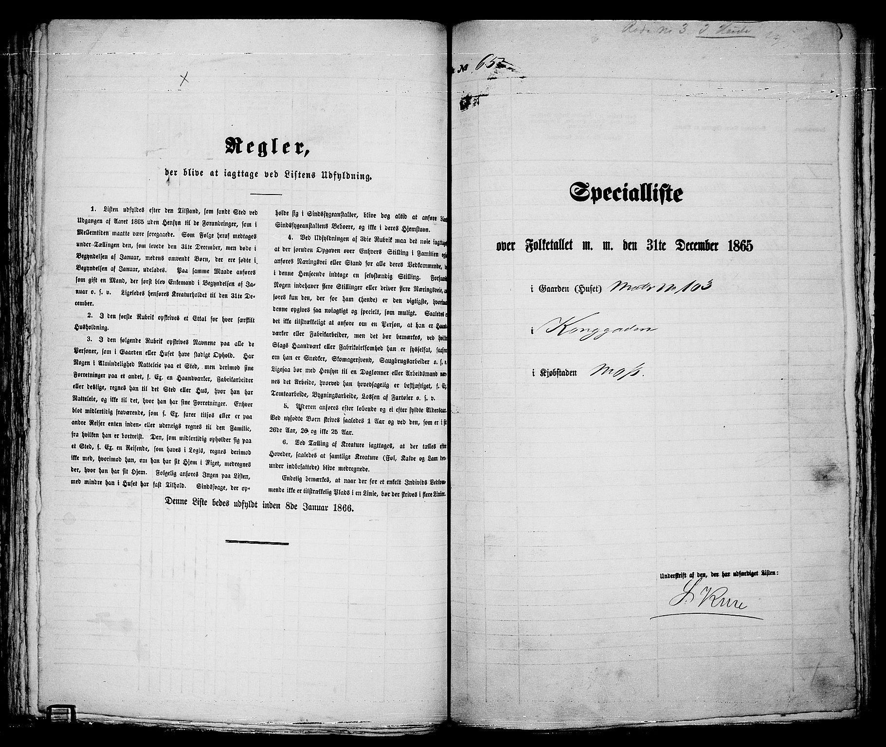 RA, 1865 census for Moss/Moss, 1865, p. 135