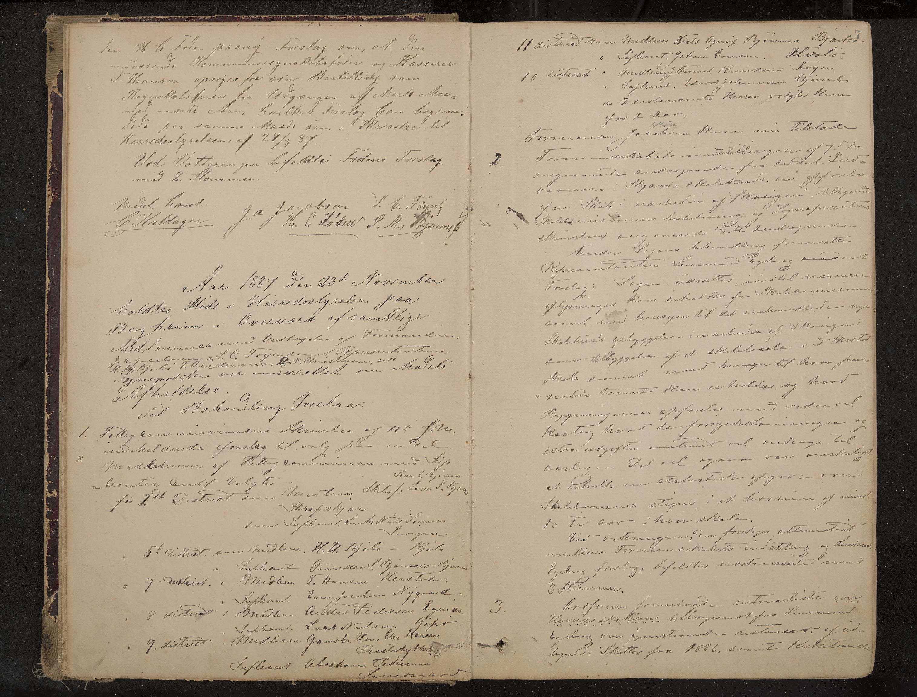 Nøtterøy formannskap og sentraladministrasjon, IKAK/0722021-1/A/Aa/L0004: Møtebok, 1887-1896, p. 7