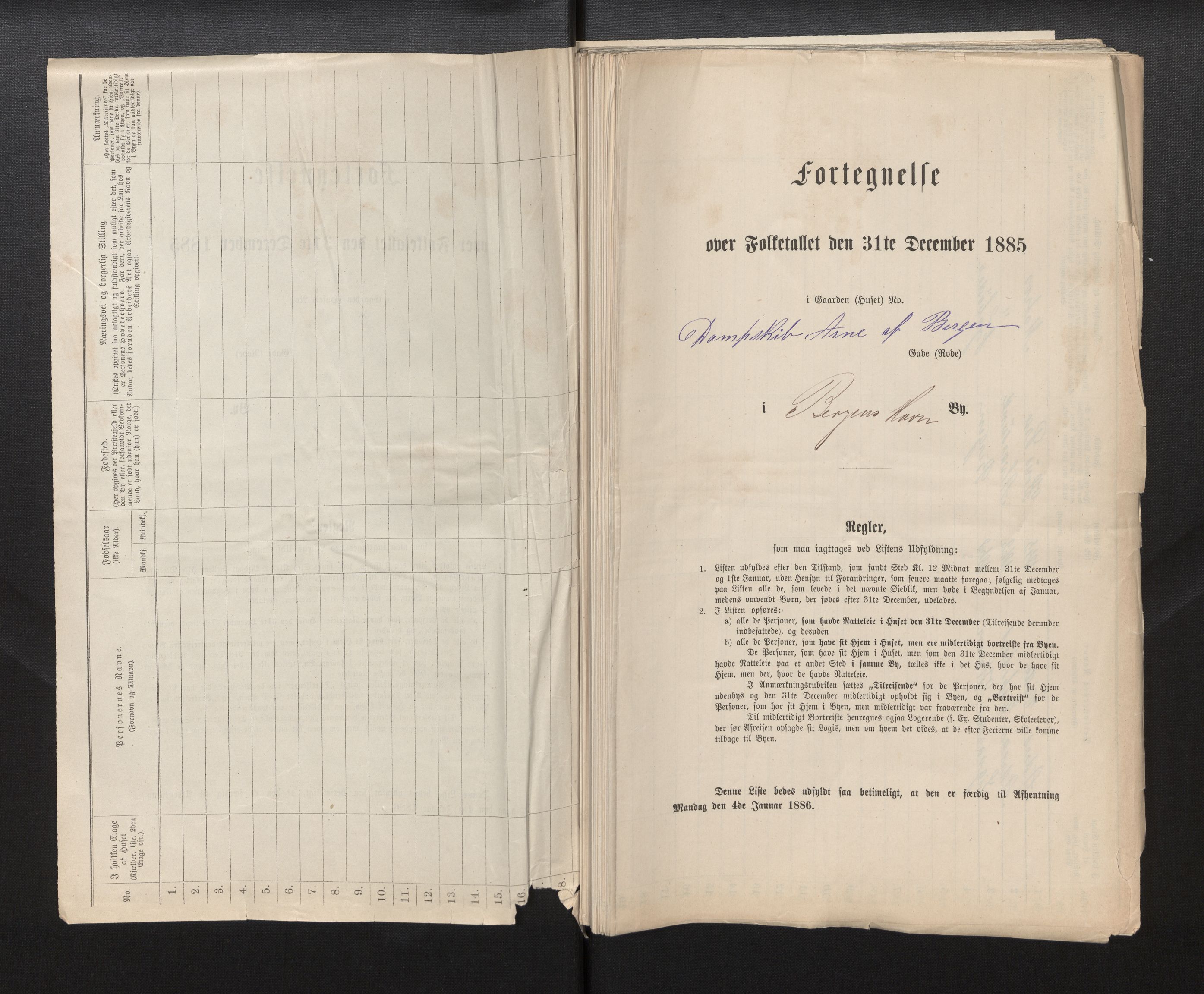 SAB, 1885 census for 1301 Bergen, 1885, p. 8249