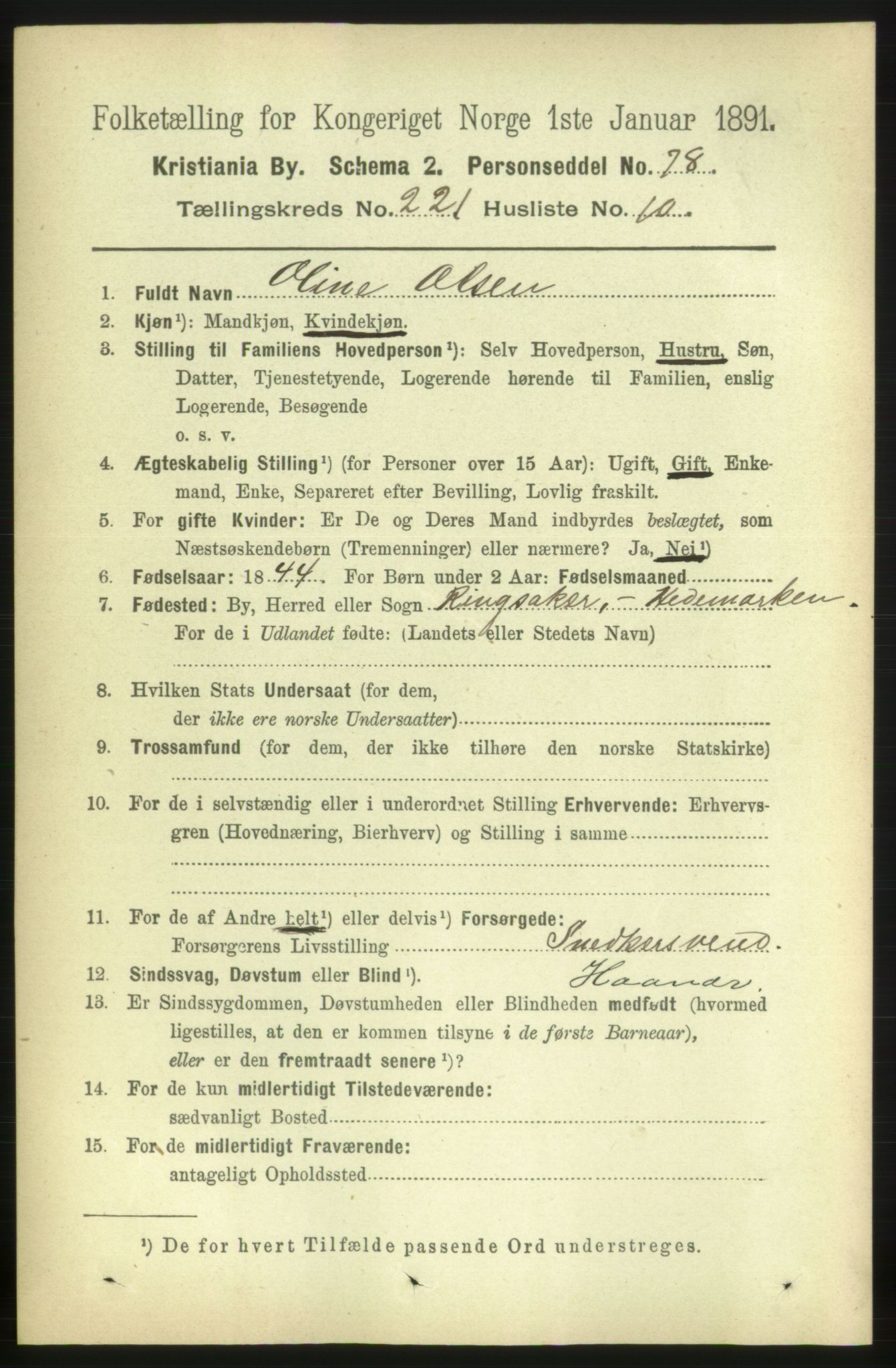 RA, 1891 census for 0301 Kristiania, 1891, p. 132568