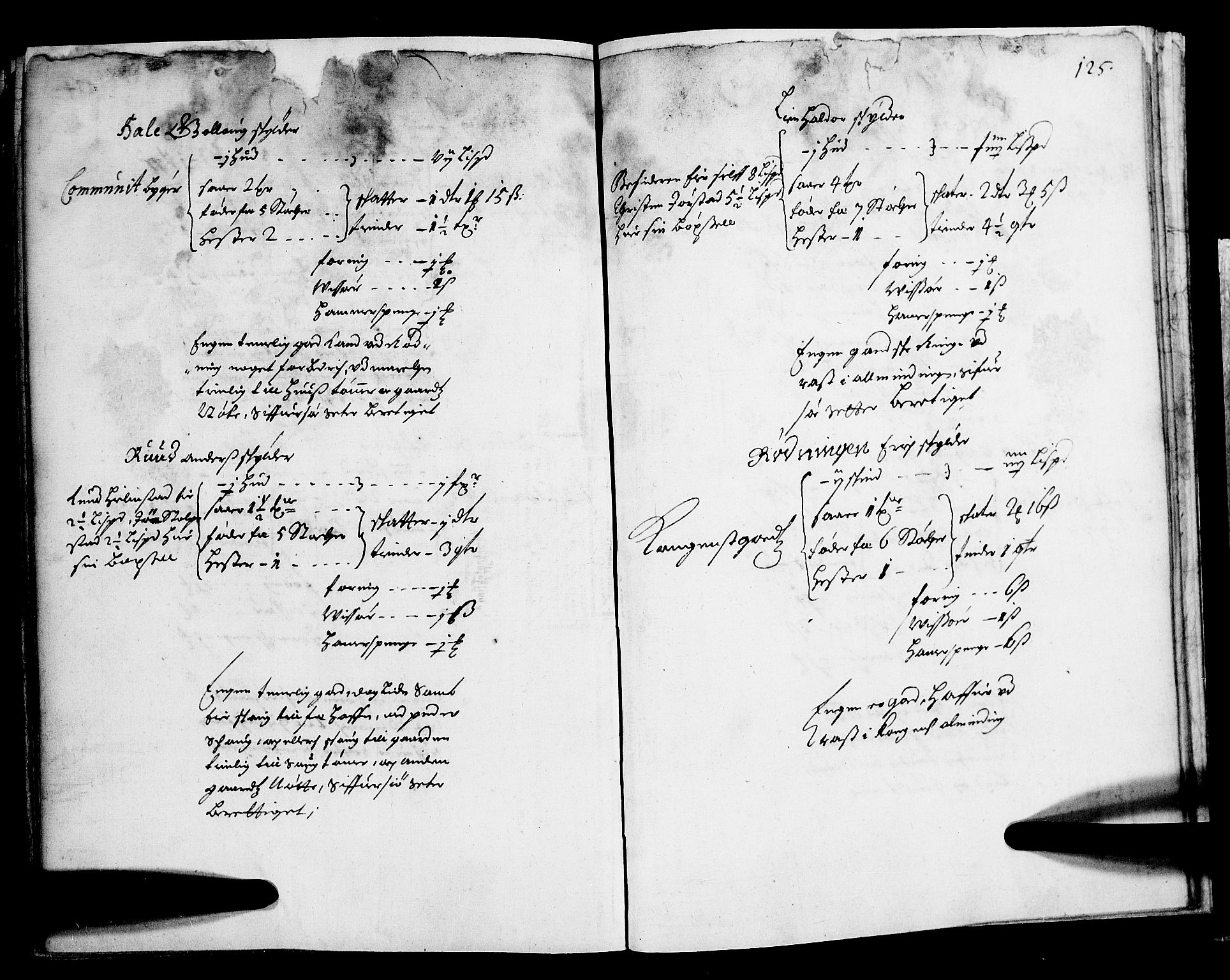 Rentekammeret inntil 1814, Realistisk ordnet avdeling, AV/RA-EA-4070/N/Nb/Nba/L0012: Hedmark fogderi, 1. del, 1669, p. 124b-125a