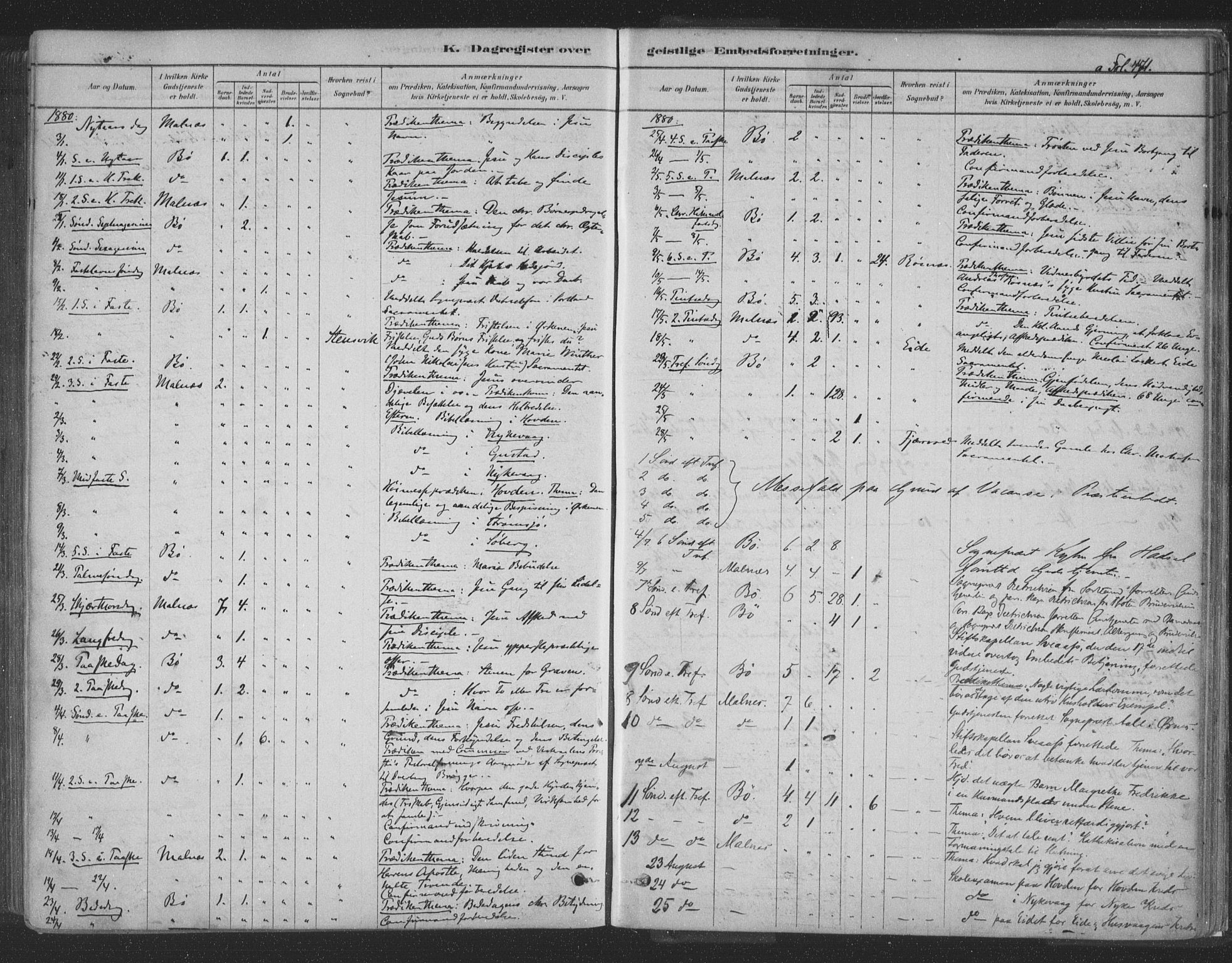 Ministerialprotokoller, klokkerbøker og fødselsregistre - Nordland, AV/SAT-A-1459/891/L1302: Parish register (official) no. 891A07, 1878-1895, p. 471