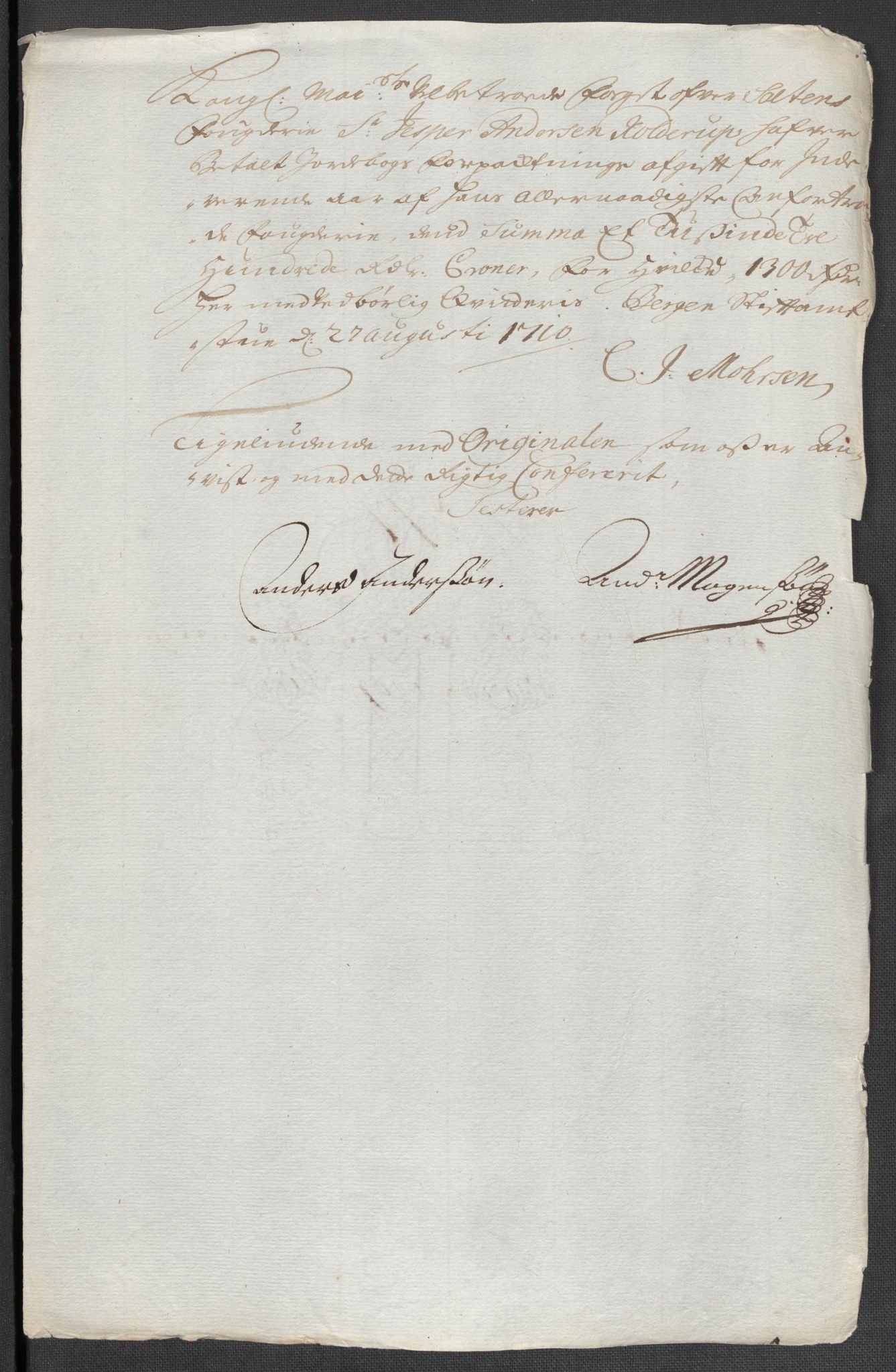 Rentekammeret inntil 1814, Reviderte regnskaper, Fogderegnskap, AV/RA-EA-4092/R66/L4581: Fogderegnskap Salten, 1707-1710, p. 563